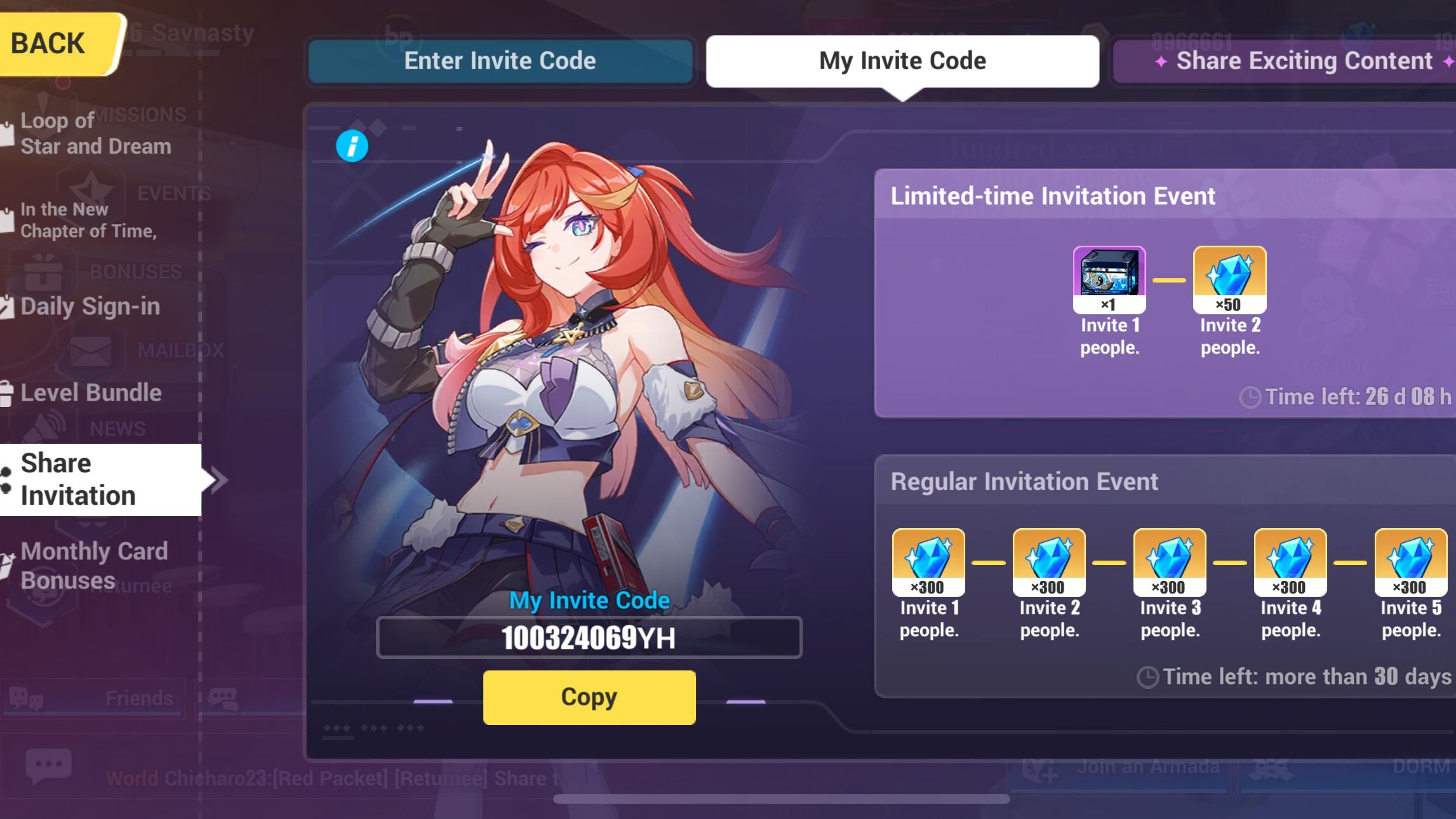 Share invitation code honkai impact 3rd hoyolab