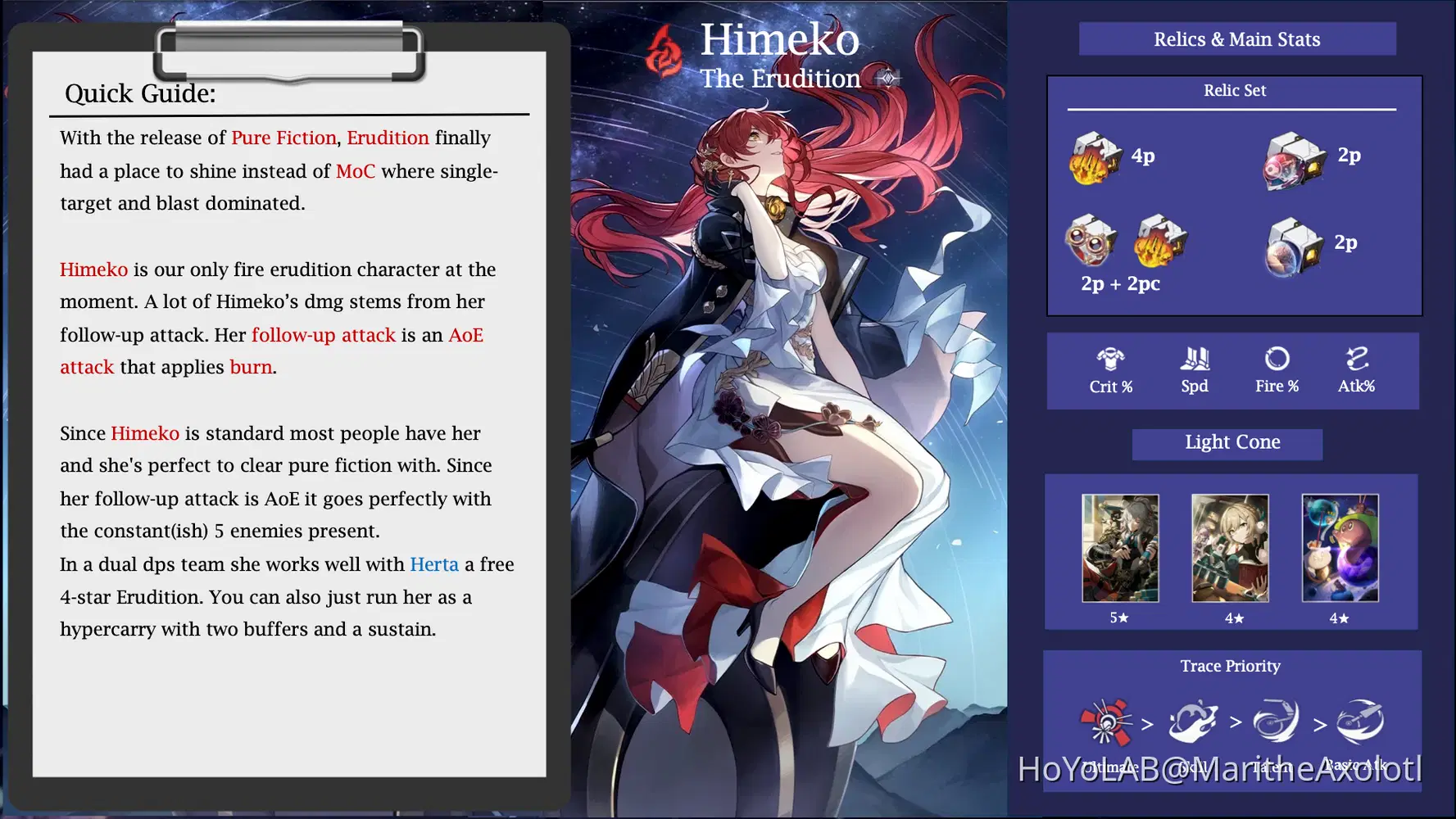 2.0) HSR: Himeko Quick Build Guide - Character Guides Honkai: Star 