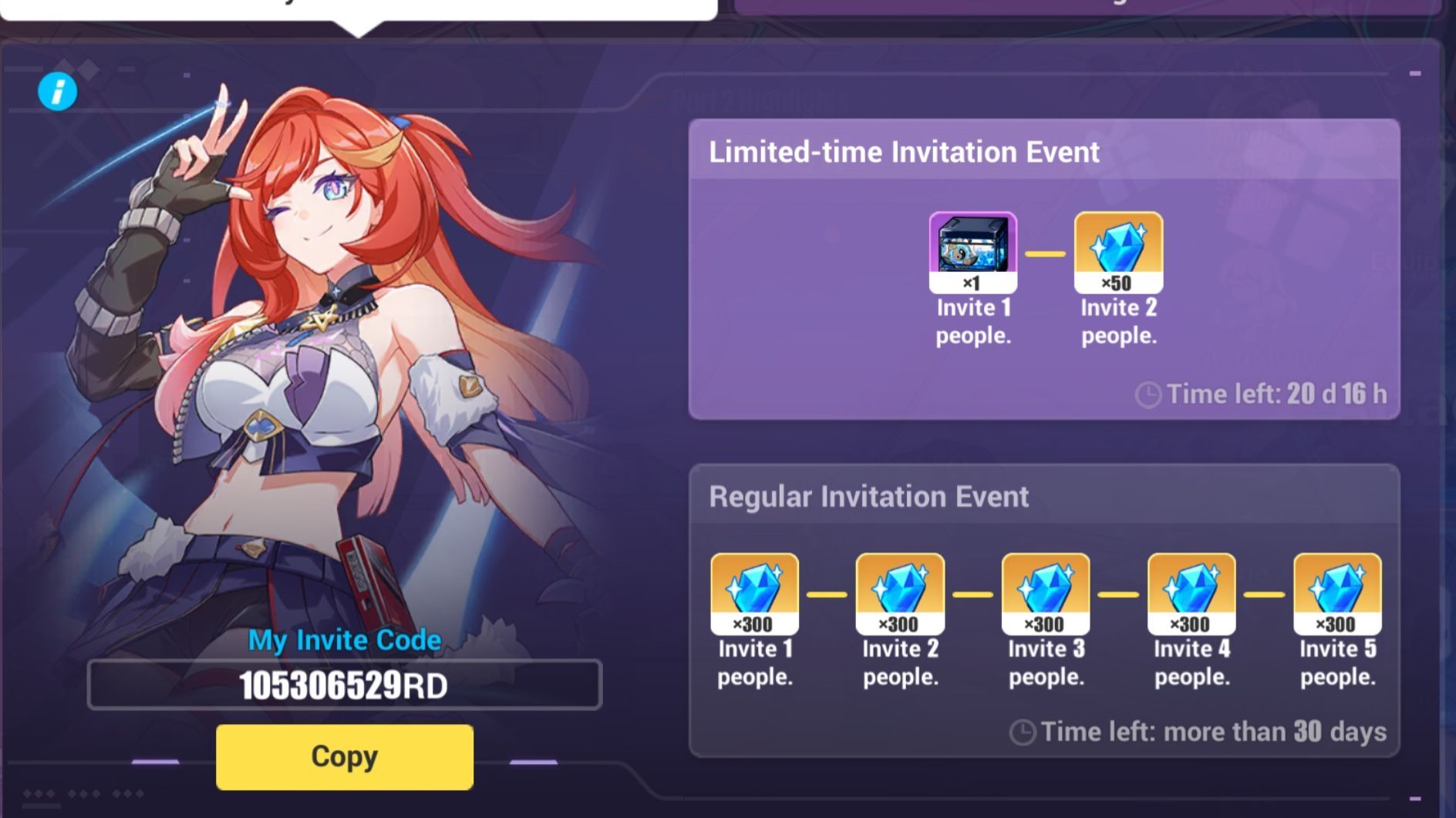 Invite Codes NA Honkai Impact 3rd | HoYoLAB