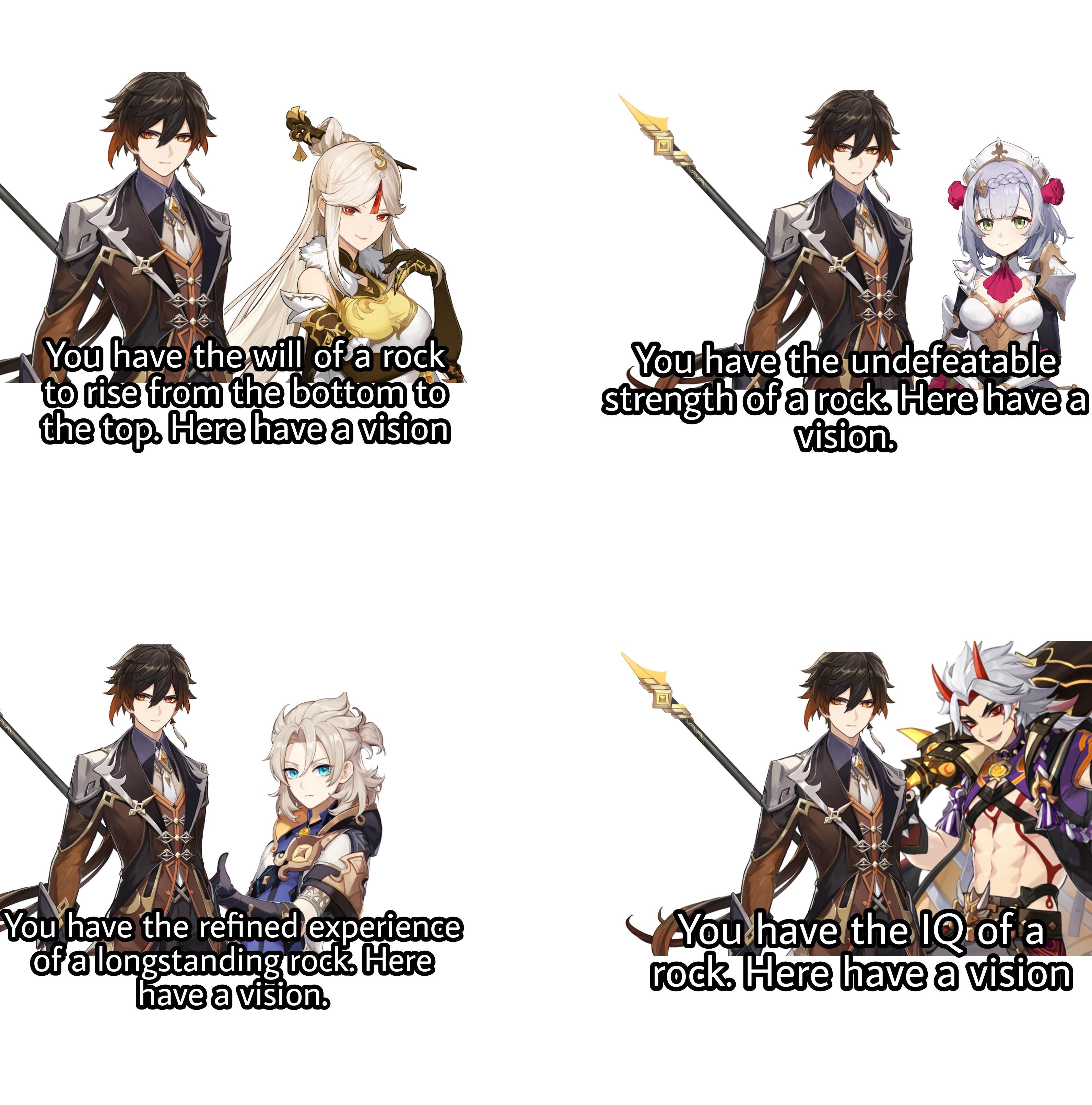 how the Geo visions were given… Genshin Impact HoYoLAB