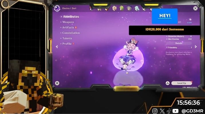 Got my first stream donation! Genshin Impact | HoYoLAB