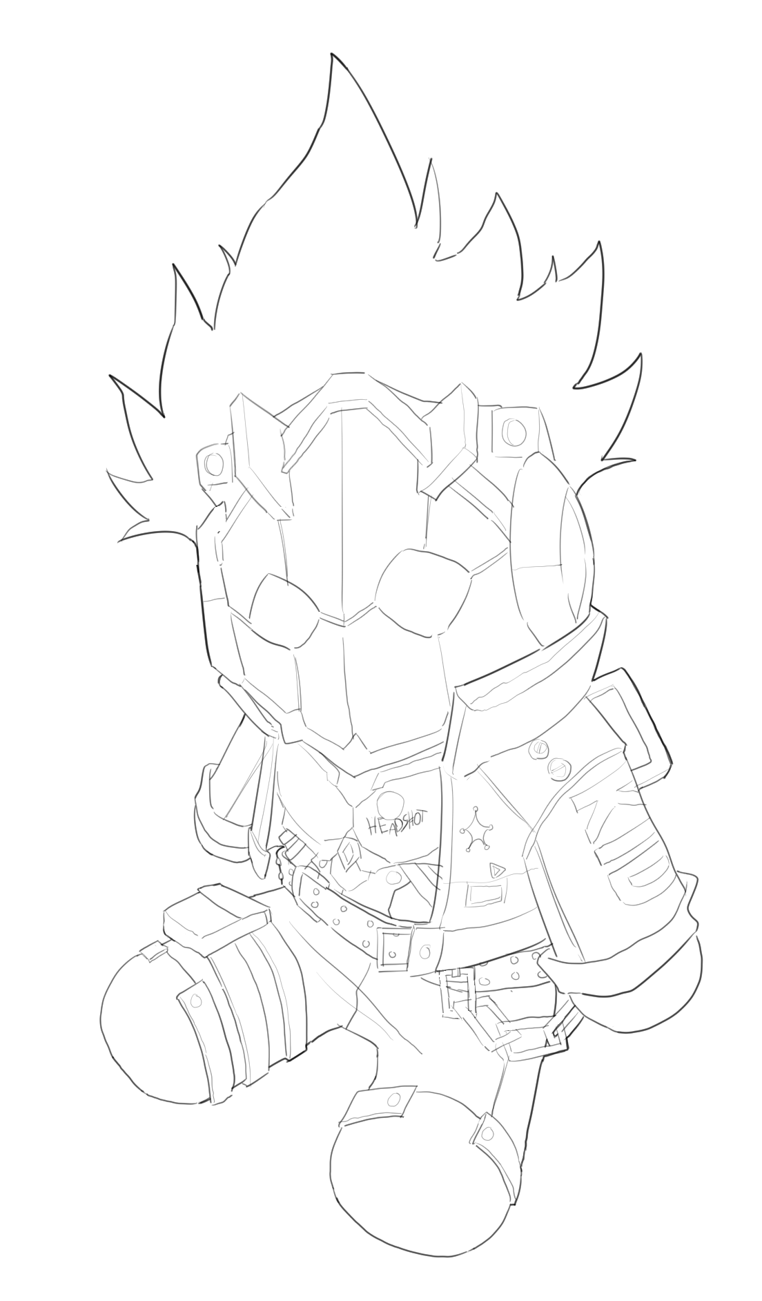 Billy kid plushie sketch XD Zenless Zone Zero | HoYoLAB