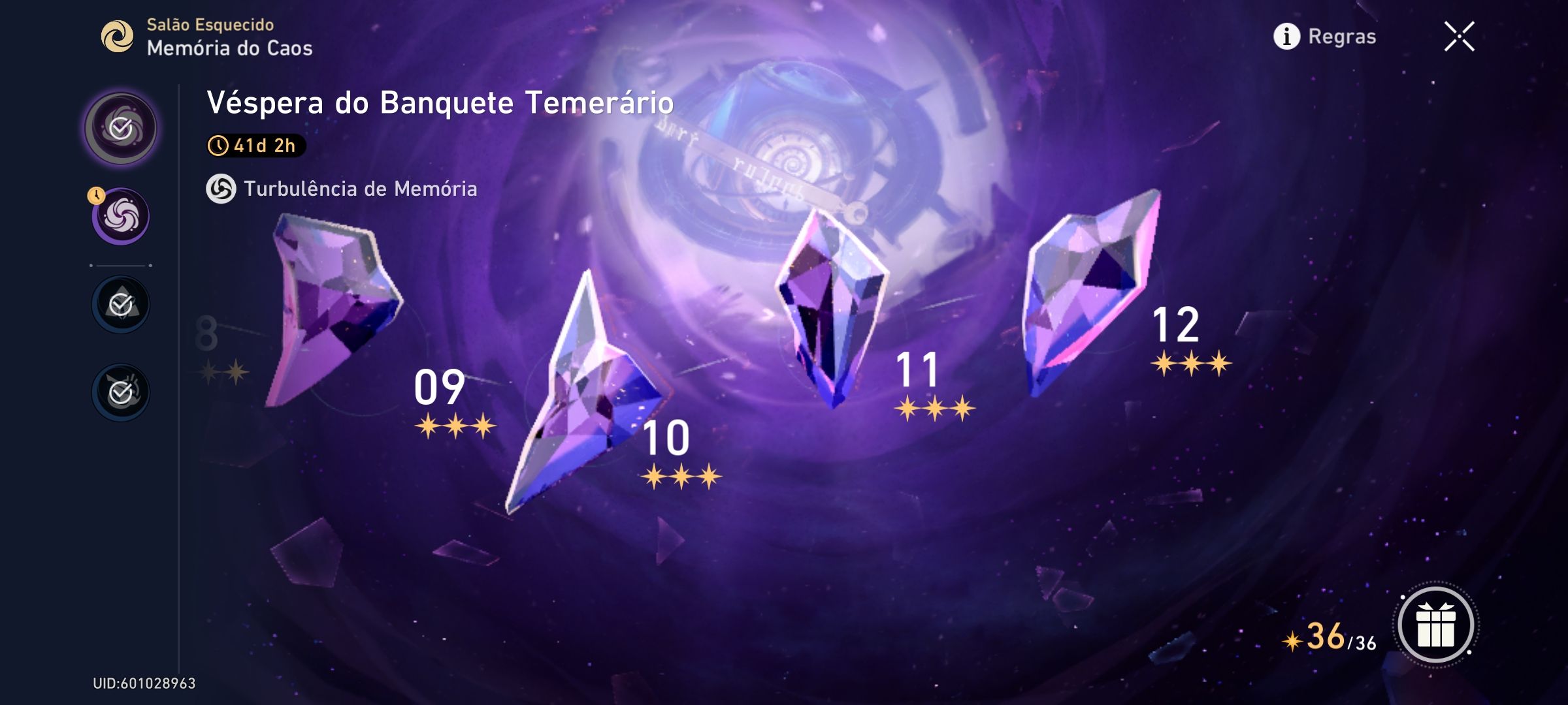 A primeira vez que eu passo o moc 12 FULL no Honkai Star Rail Honkai