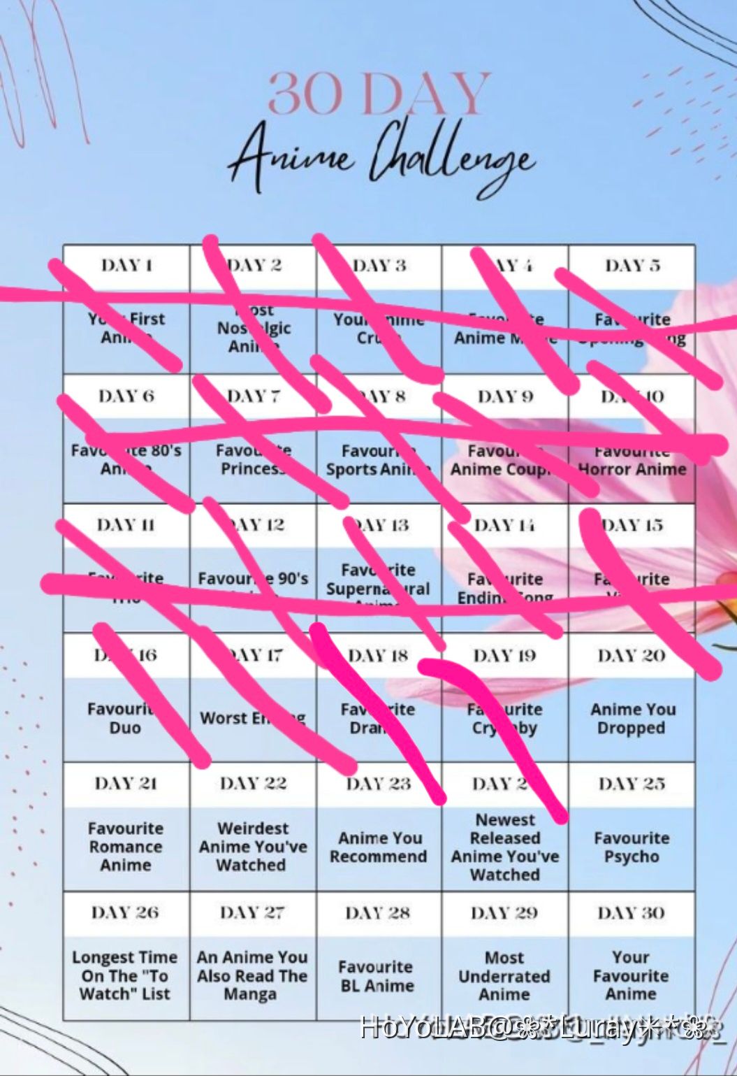 30 Day Anime Challenge Day 20 | HoYoLAB