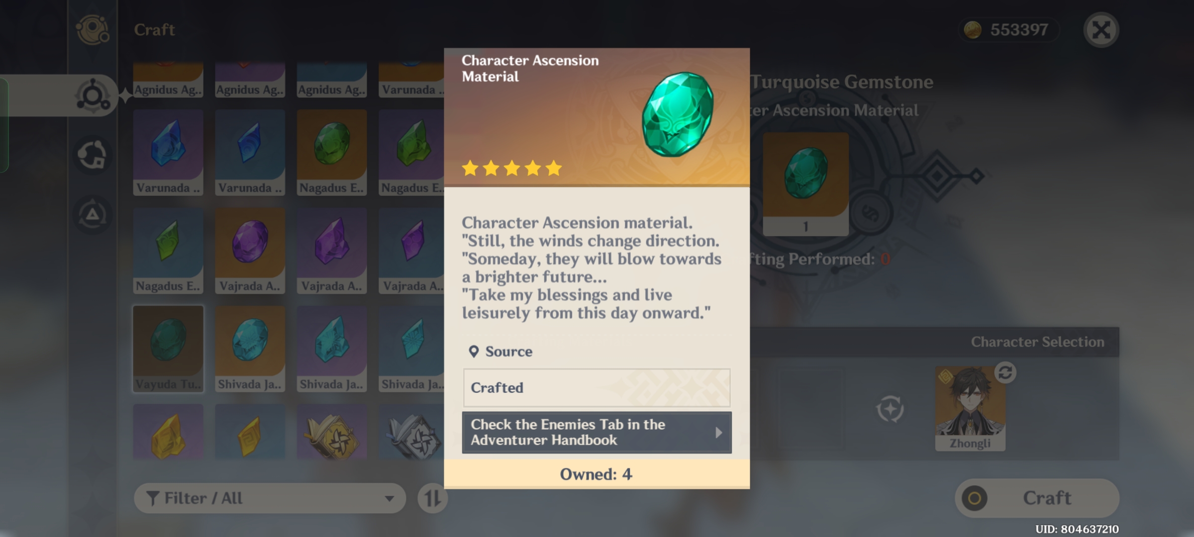 Gemstones Genshin Impact HoYoLAB