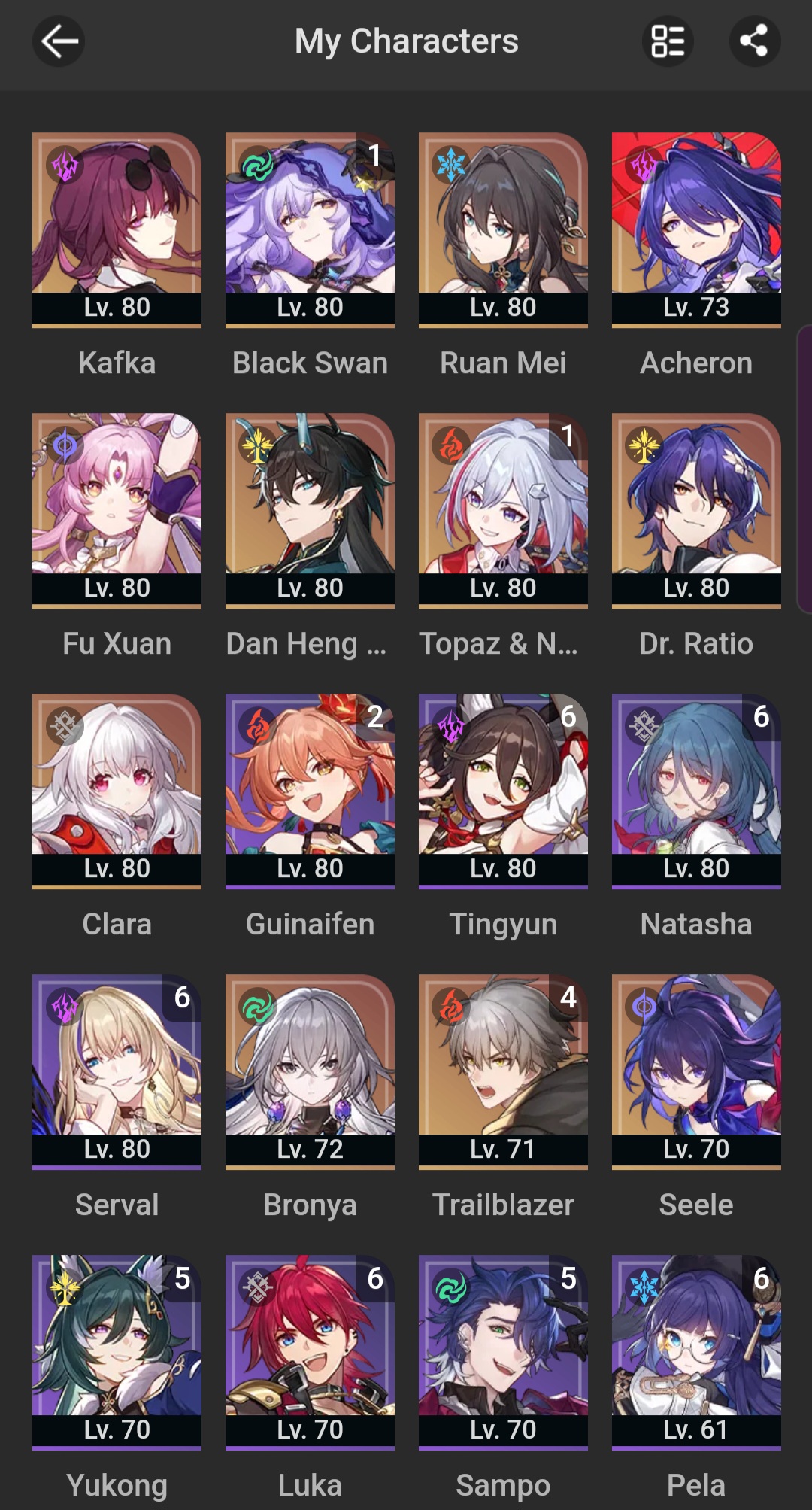 My character roster update v2 (03/30/24) Honkai: Star Rail | HoYoLAB