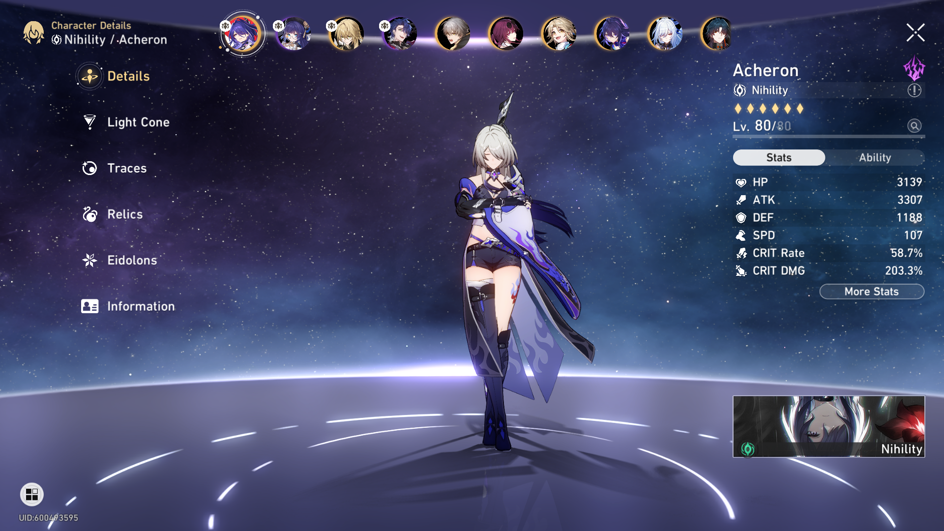 My Acheron build Honkai: Star Rail | HoYoLAB