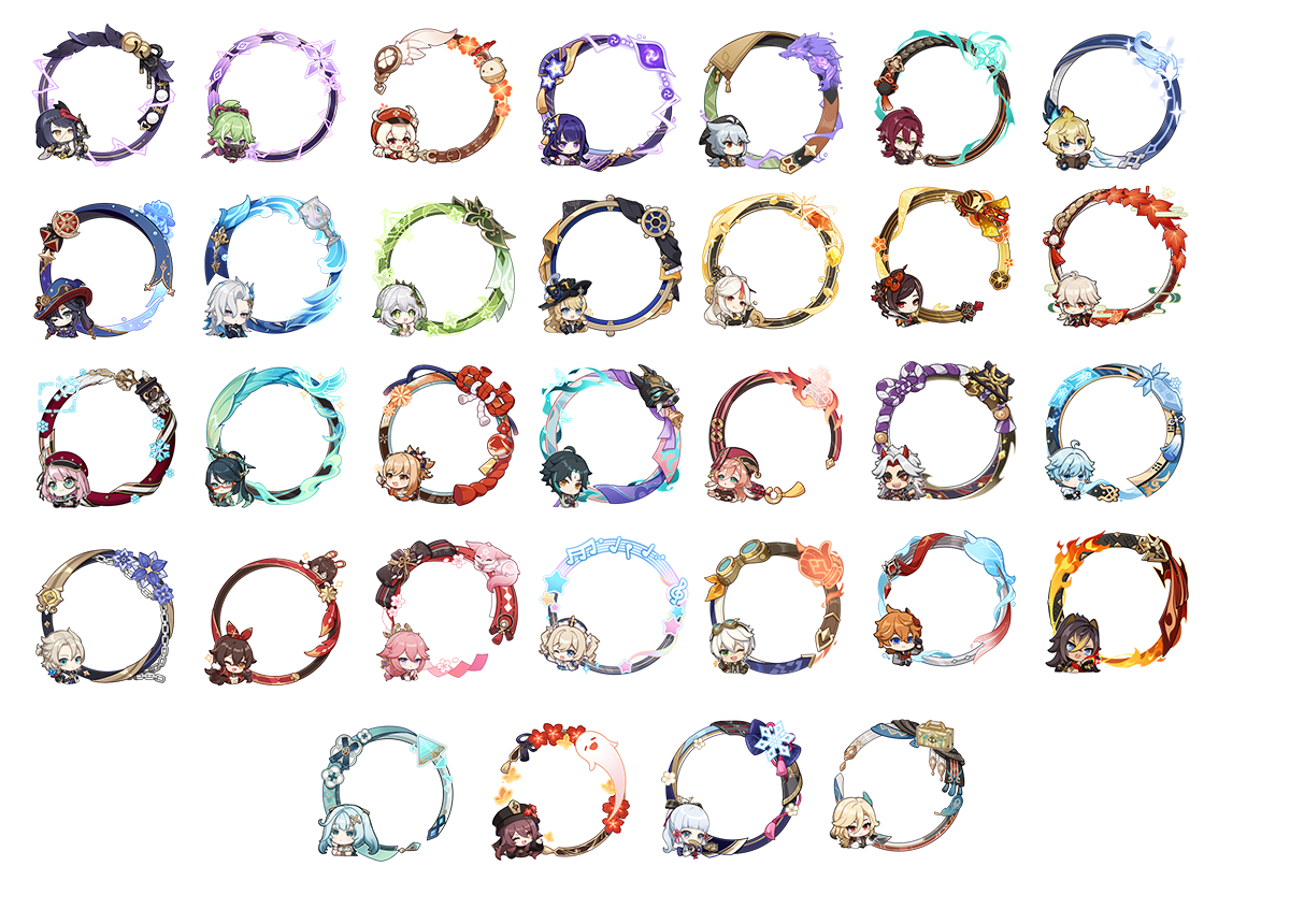 Genshin avatar frame links 1 april 30 june 2024 genshin impact