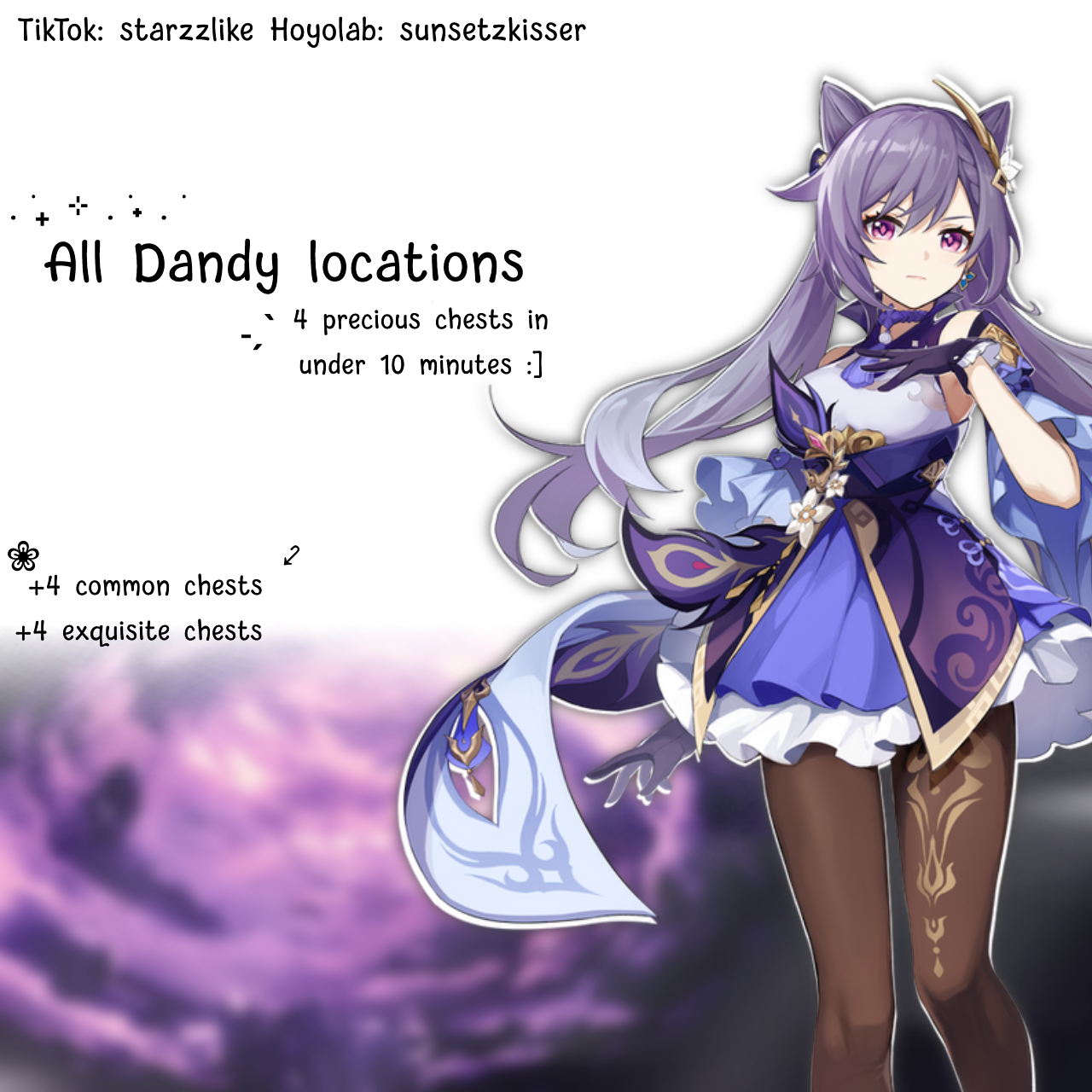 Dandy locations Liyue Precious chest Keqing Genshin Impact HoYoLAB