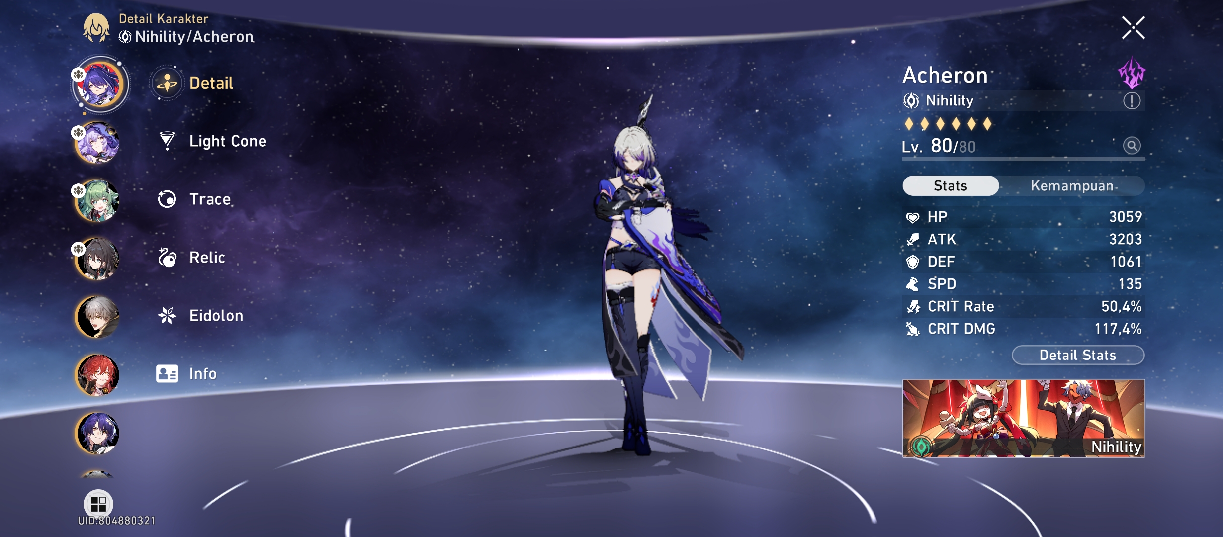 build hasil acheron Honkai: Star Rail | HoYoLAB