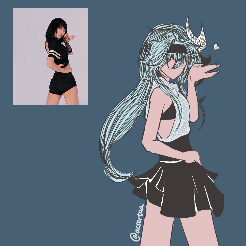 Eula Sketch Genshin Impact Hoyolab