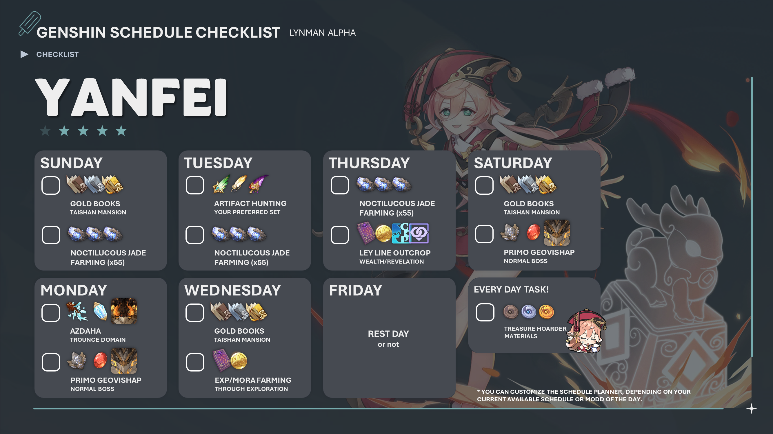 yanfei-genshin-impact-farming-schedule-checklist-version-4-8