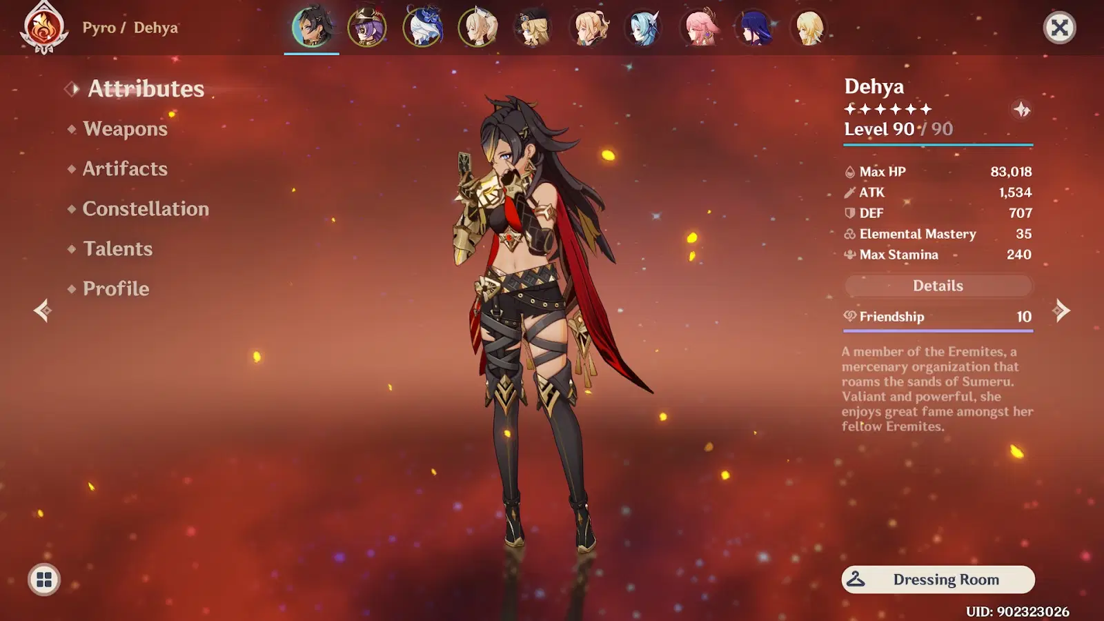 Dehya got a lot of HP Genshin Impact | HoYoLAB