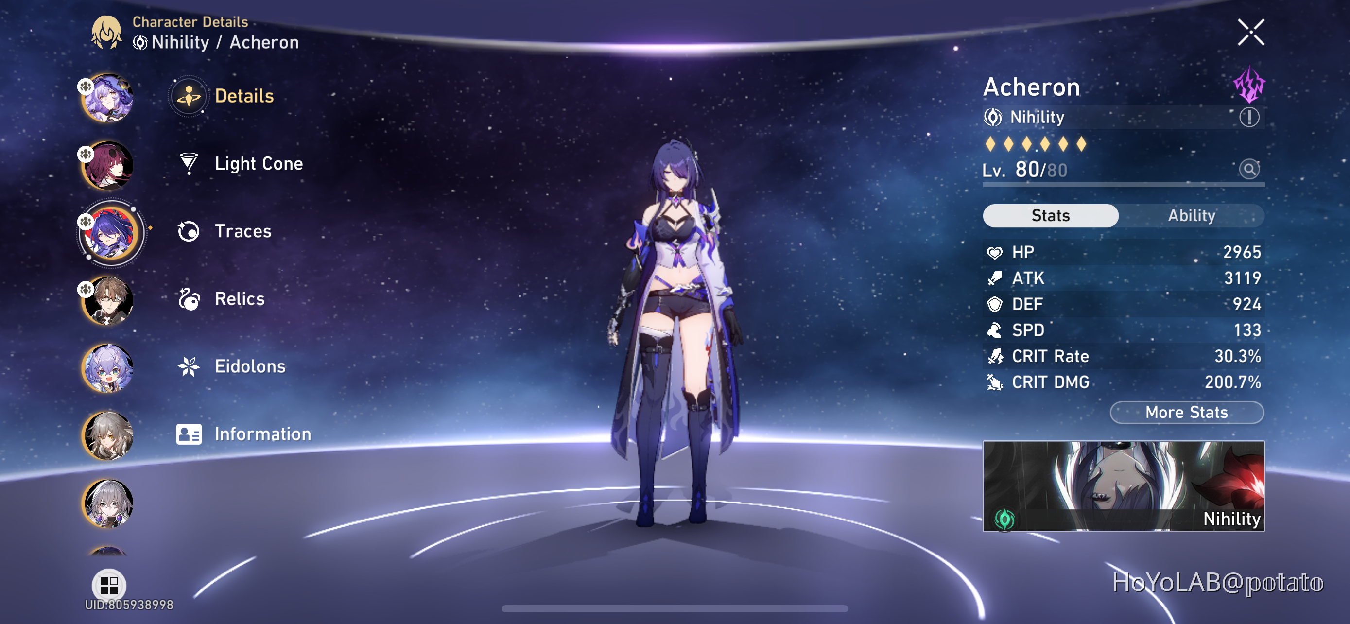 Acheron Build Honkai: Star Rail | HoYoLAB