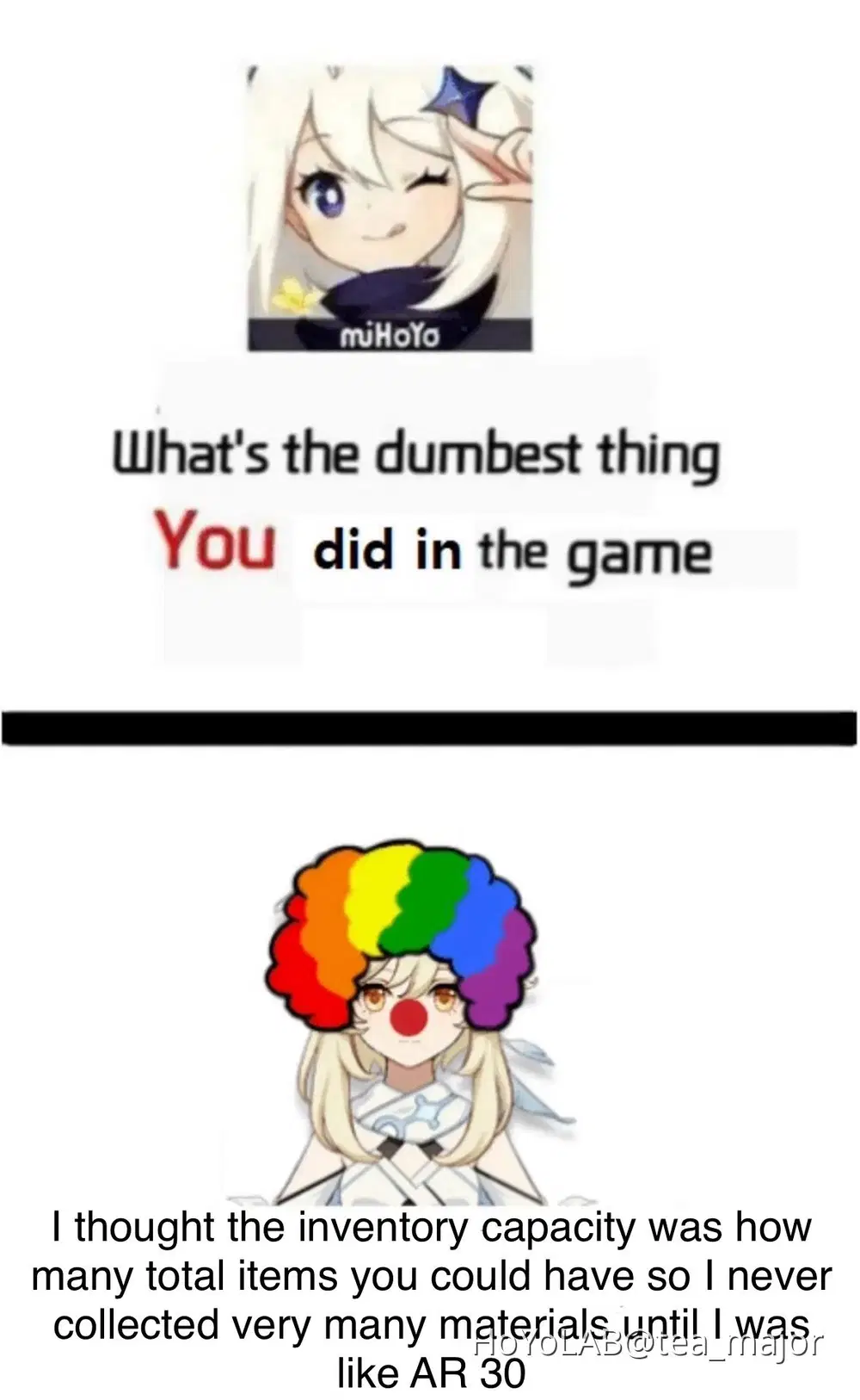 Me being Dumb (or me posting a meme because I have art block) Genshin  Impact | HoYoLAB