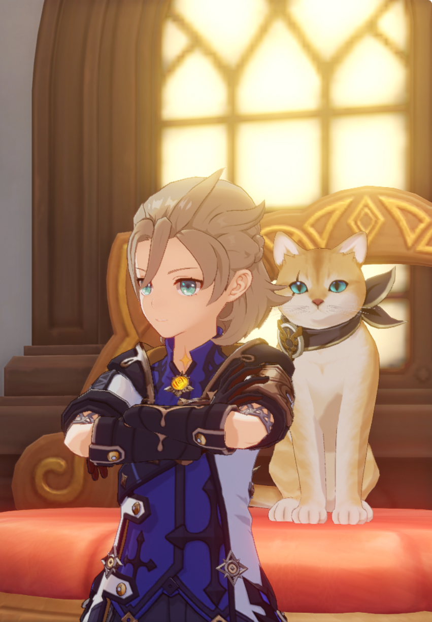 Two cutie cats standing together) Genshin Impact | HoYoLAB