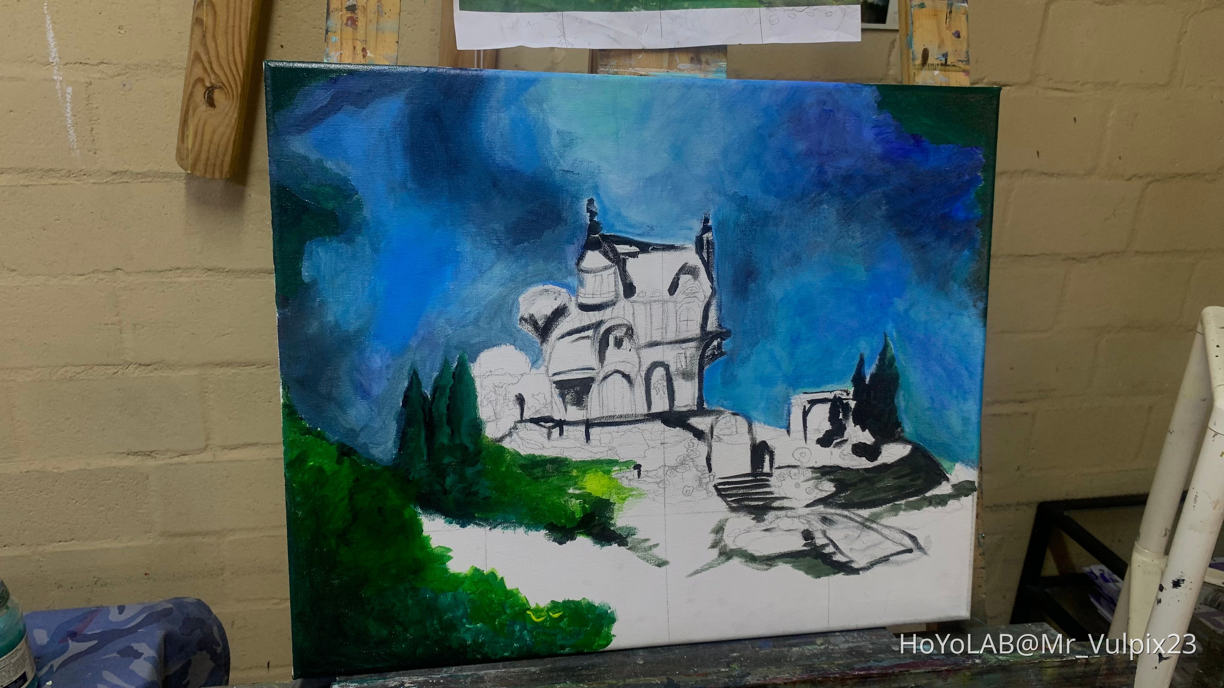 How is my friend’s painting ! Genshin Impact HoYoLAB