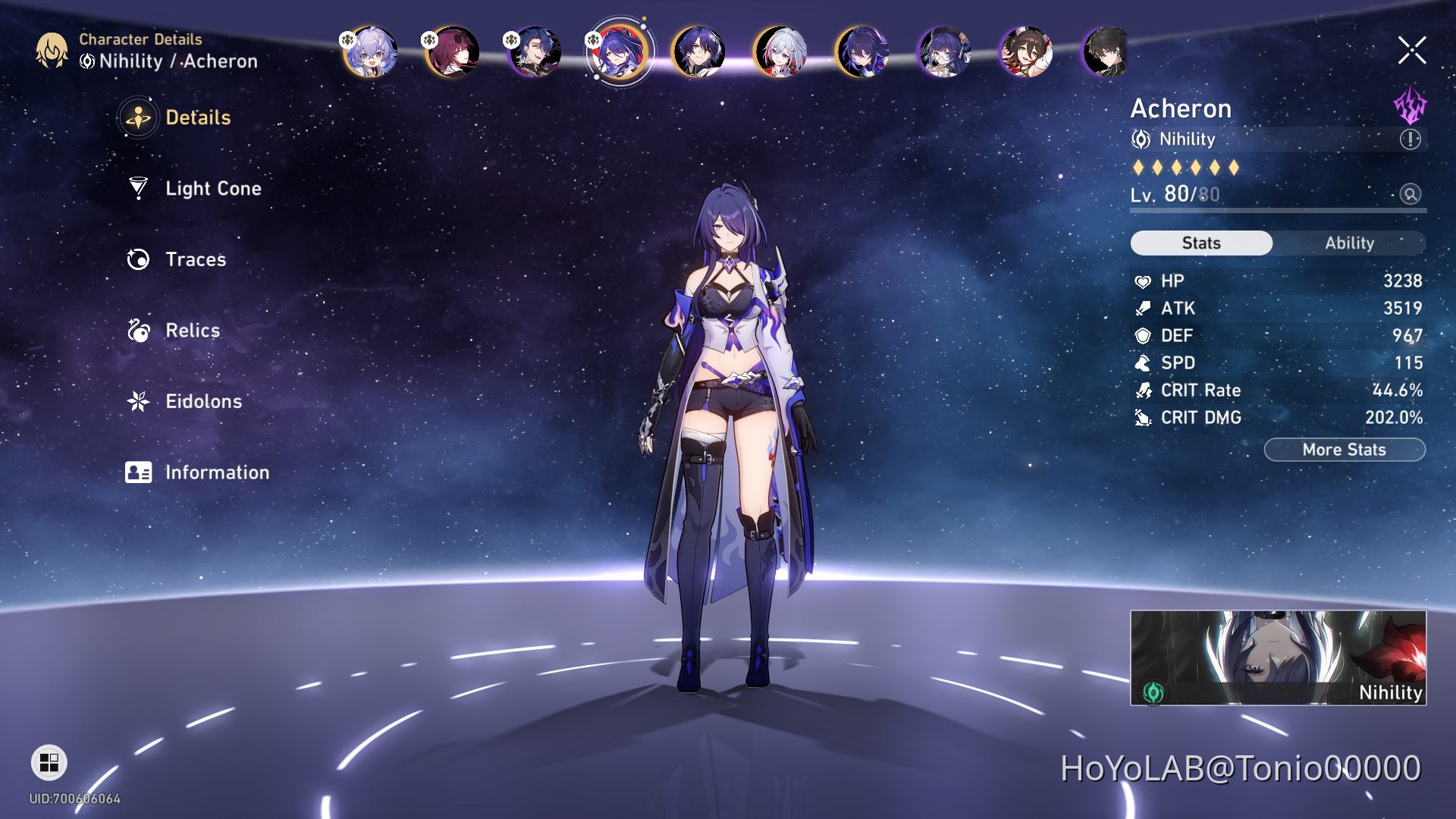 My Acheron (build guide) Honkai: Star Rail | HoYoLAB