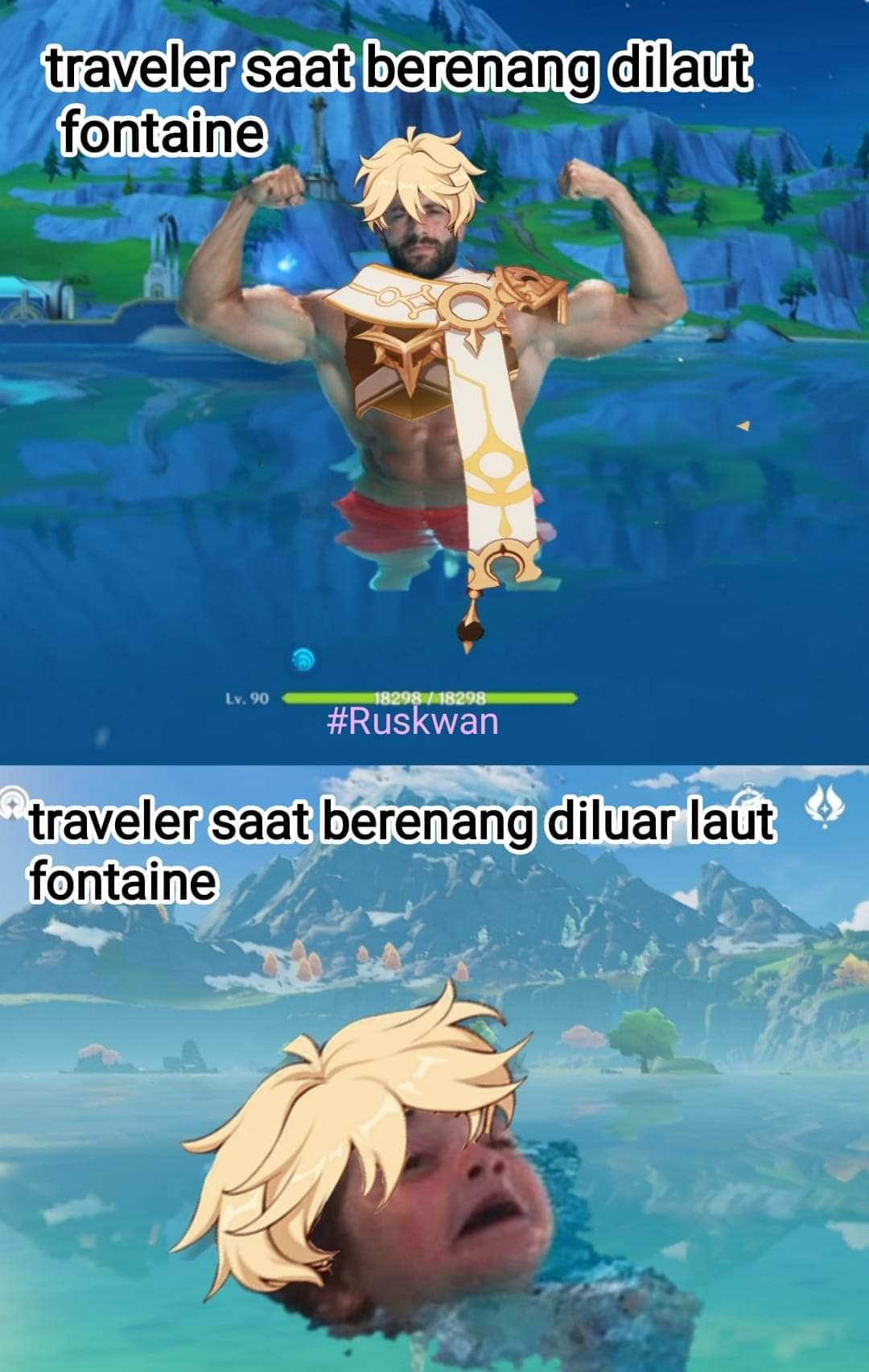 Berenang di laut fontaine Traveler: ayo aja gw mah Berenang di laut ...