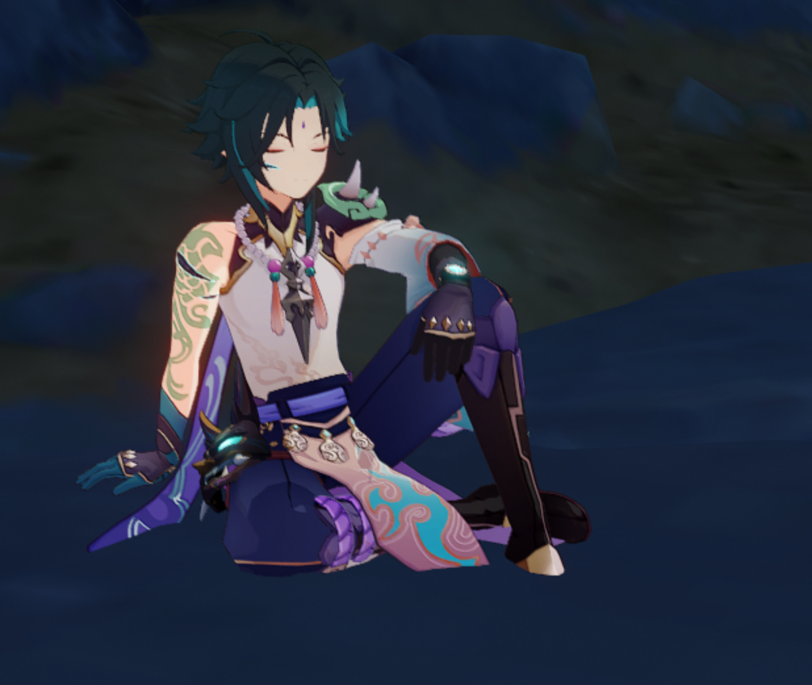 This old charm event when Xiao was sleeping Genshin Impact HoYoLAB