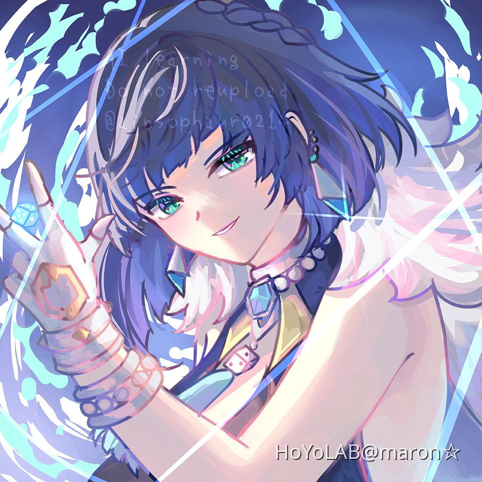 目安 原神 原神 夜蘭 - 藍転音のイラスト 夜蘭 ダメージ量