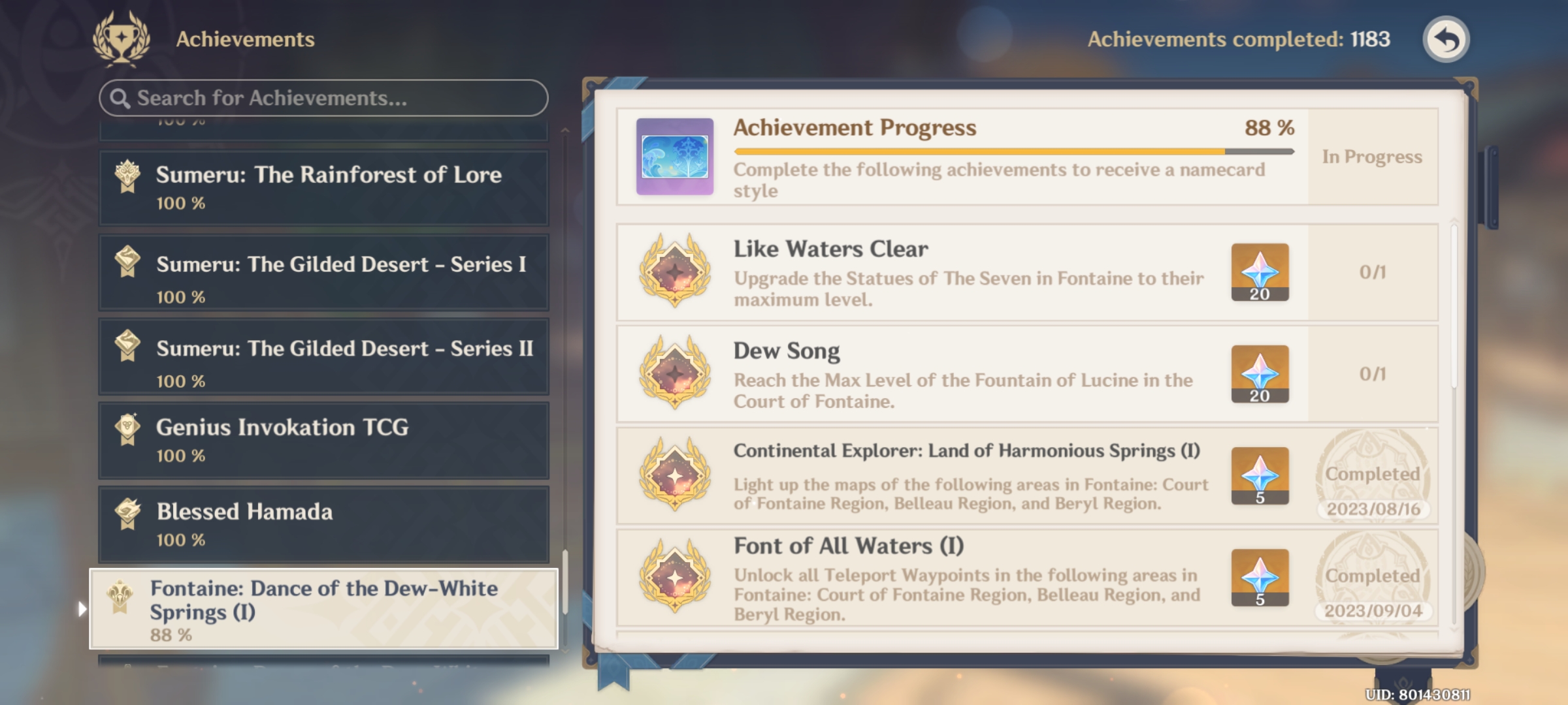 genshin achievement Genshin Impact | HoYoLAB