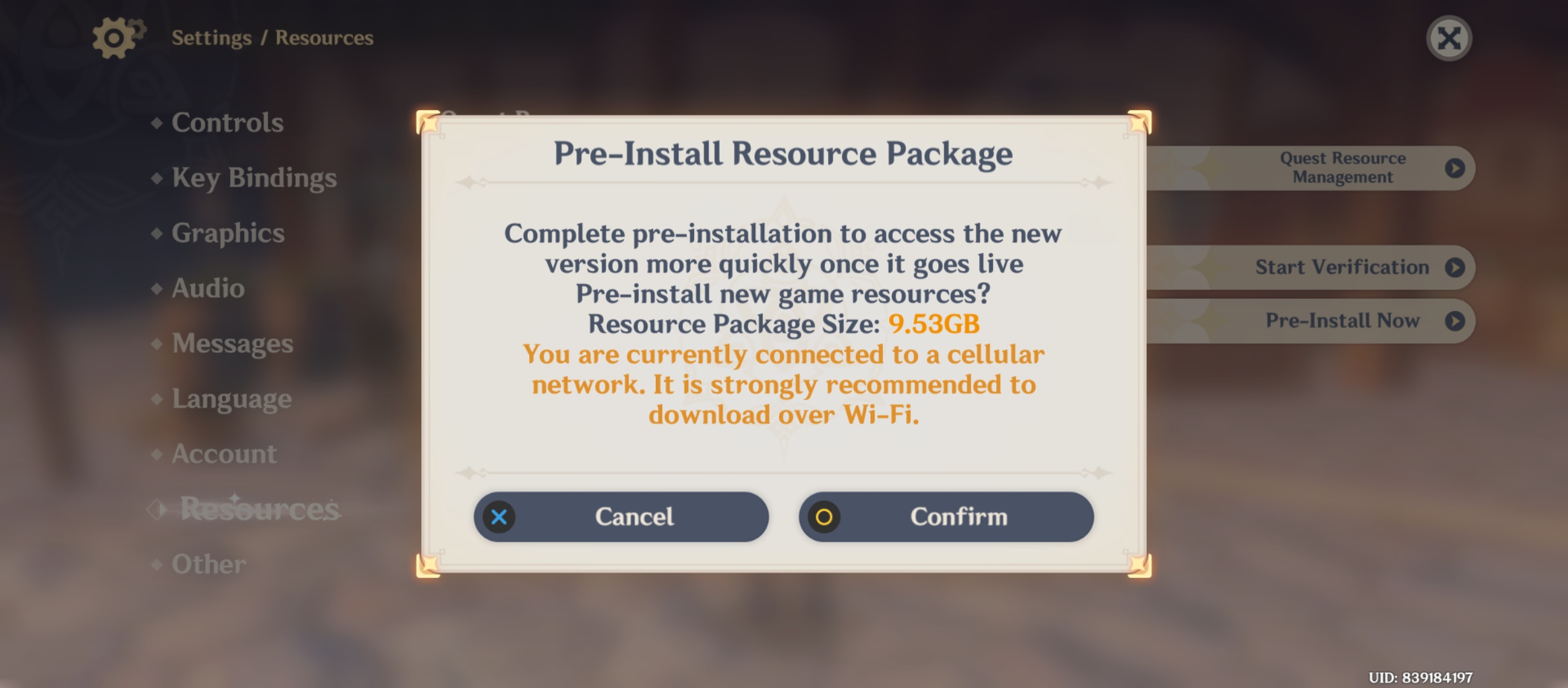 Pre install resource pack Genshin Impact HoYoLAB