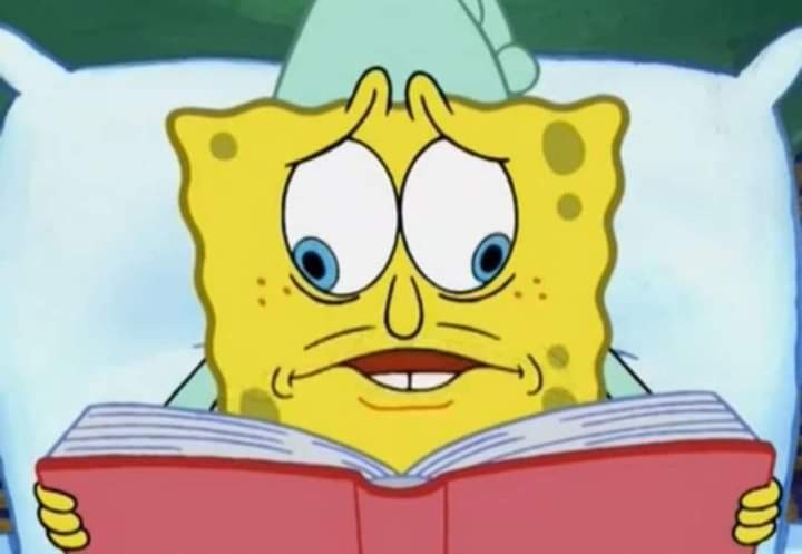 Spongebob can't read two pages | HoYoLAB