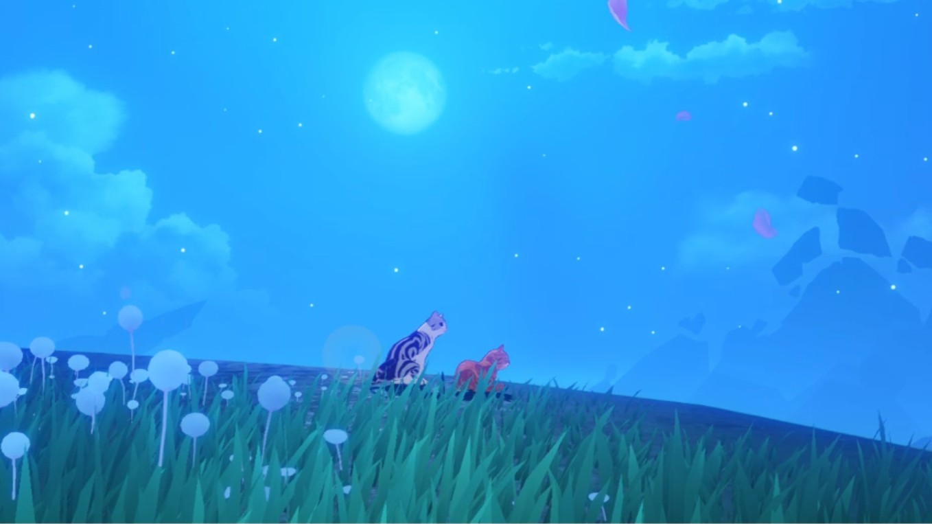A night picture of the cats Genshin Impact | HoYoLAB