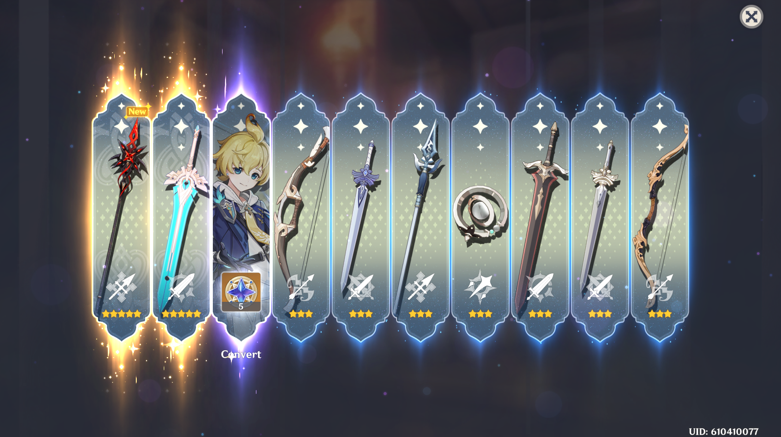 First-ever double 5 star pull: on weapon banner. Genshin Impact | HoYoLAB