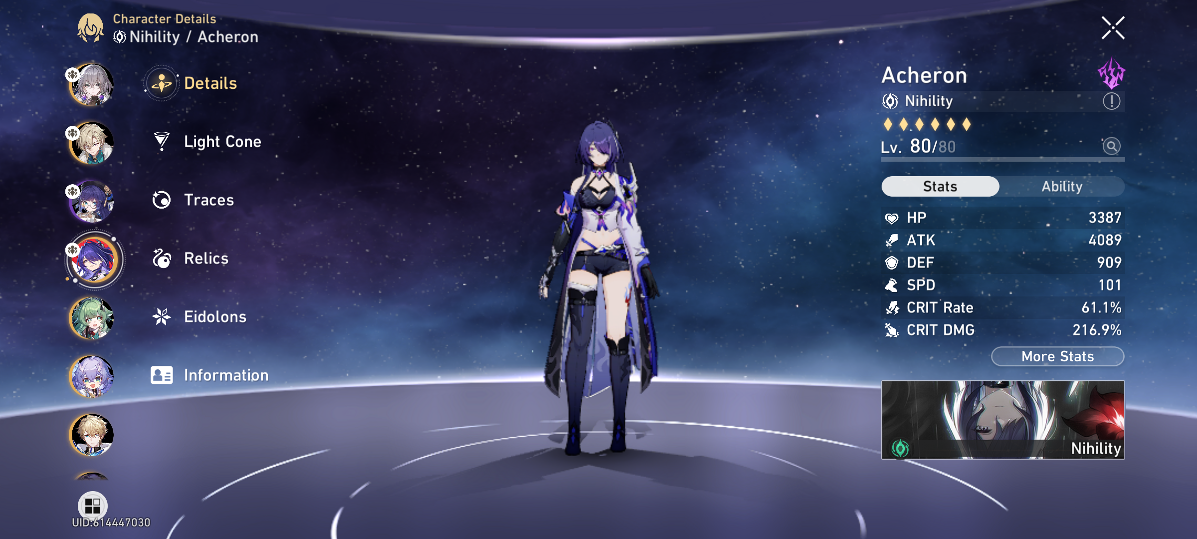 how dose my Acheron build look? Honkai: Star Rail | HoYoLAB