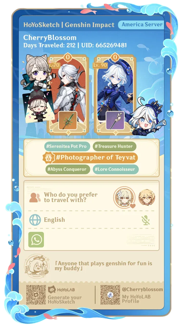 Completed Genshin Impact | HoYoLAB