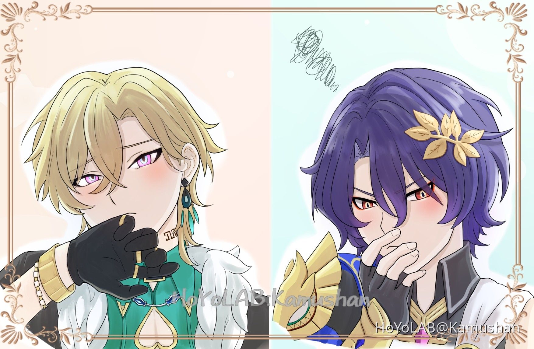 レイシオ＆アベンチュリン照れ顔 Honkai: Star Rail | HoYoLAB