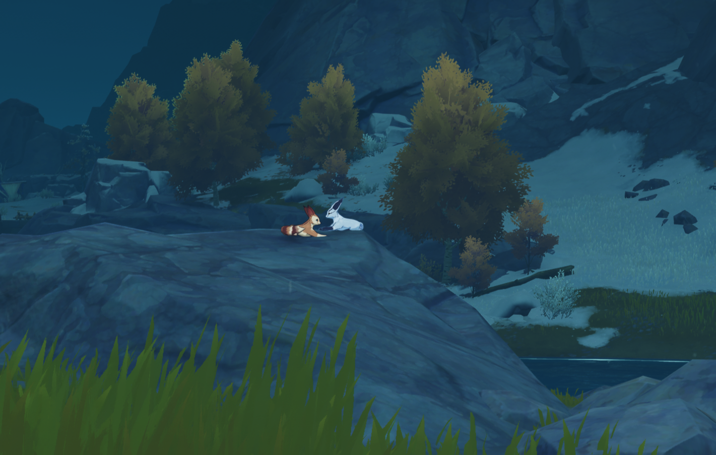 Fox Friends at the Foot of Dragonspine ~☆★ Genshin Impact | HoYoLAB