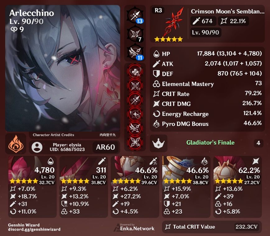 c6r3 arle build 3 Genshin Impact HoYoLAB