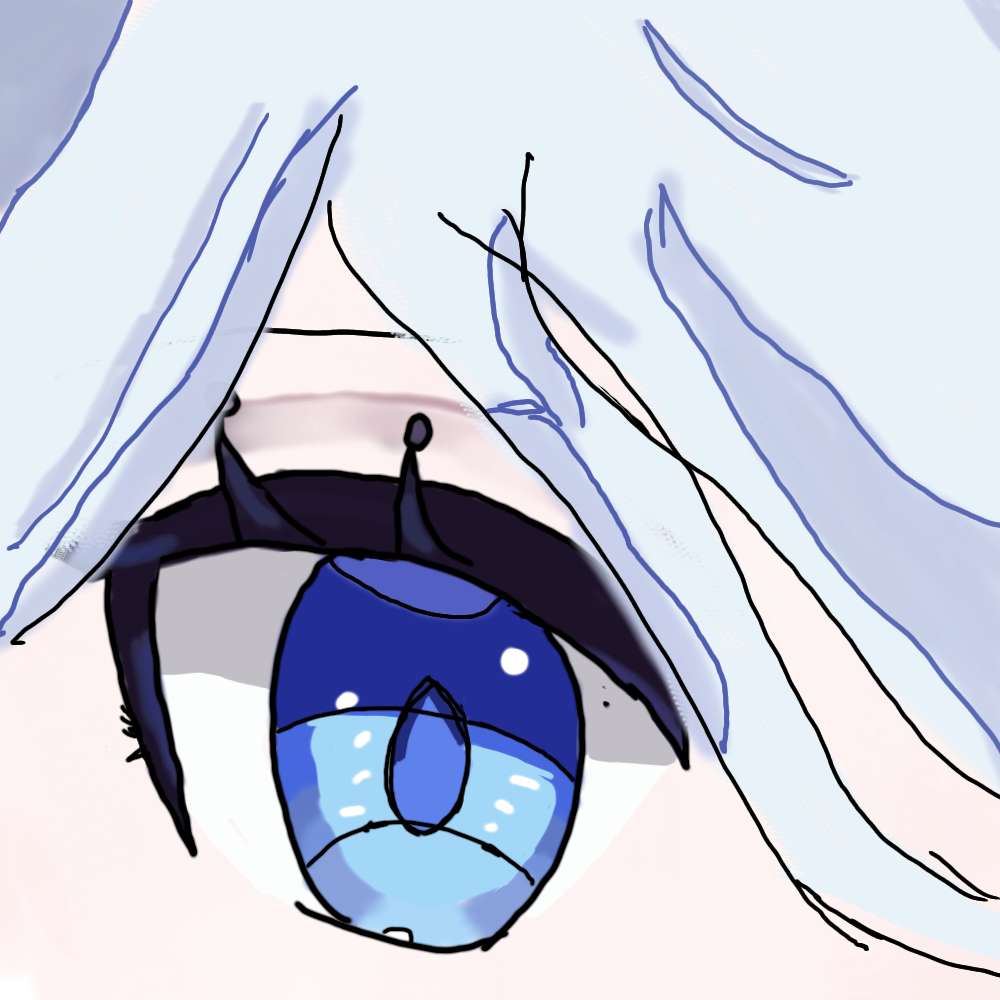 Drawing Furina's eye in my style + WIP Genshin Impact | HoYoLAB