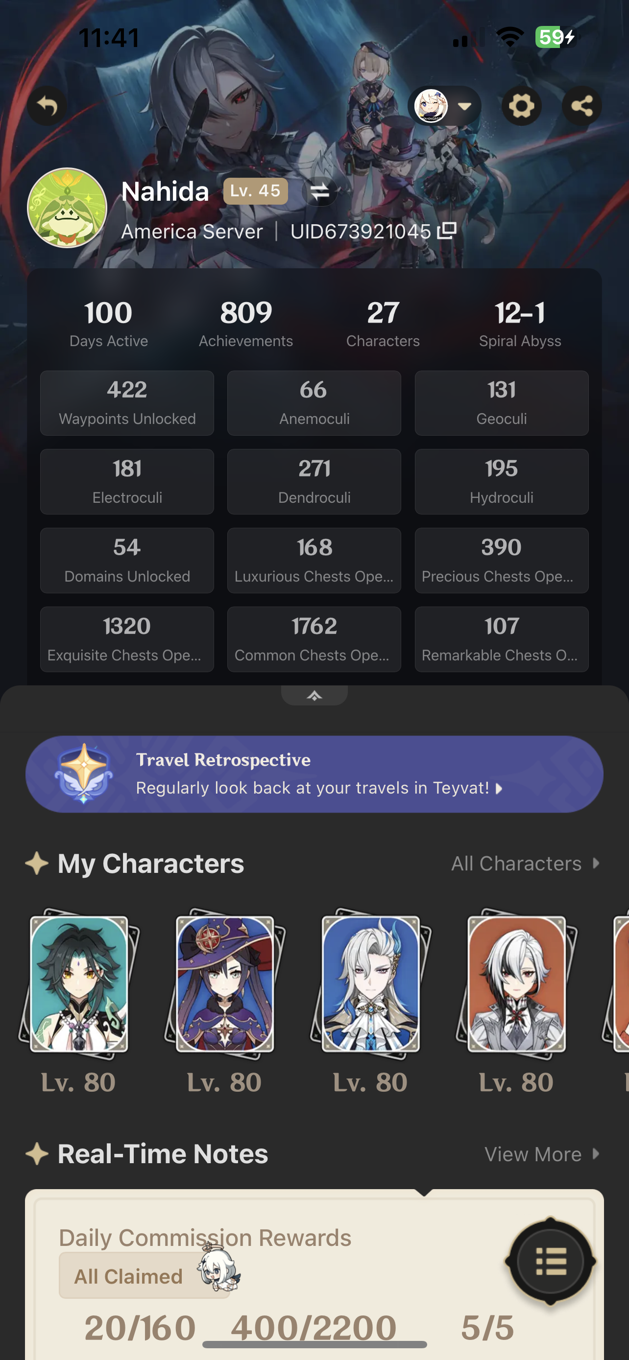 100 day progress as a f2p first time Genshin player Genshin Impact ...