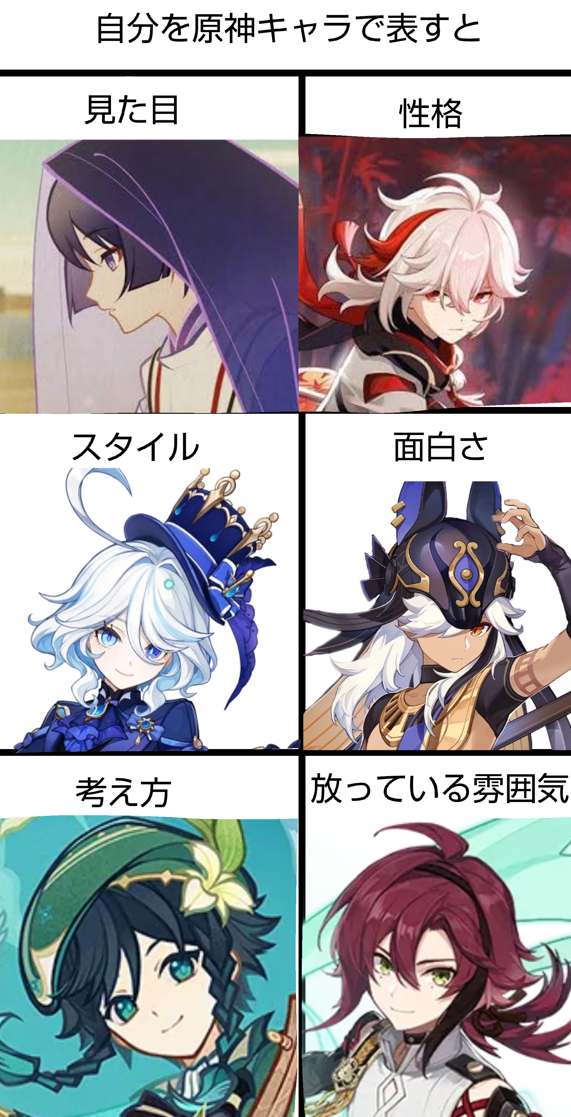 自分を原神キャラで表すと」やってみた！ Genshin Impact | HoYoLAB