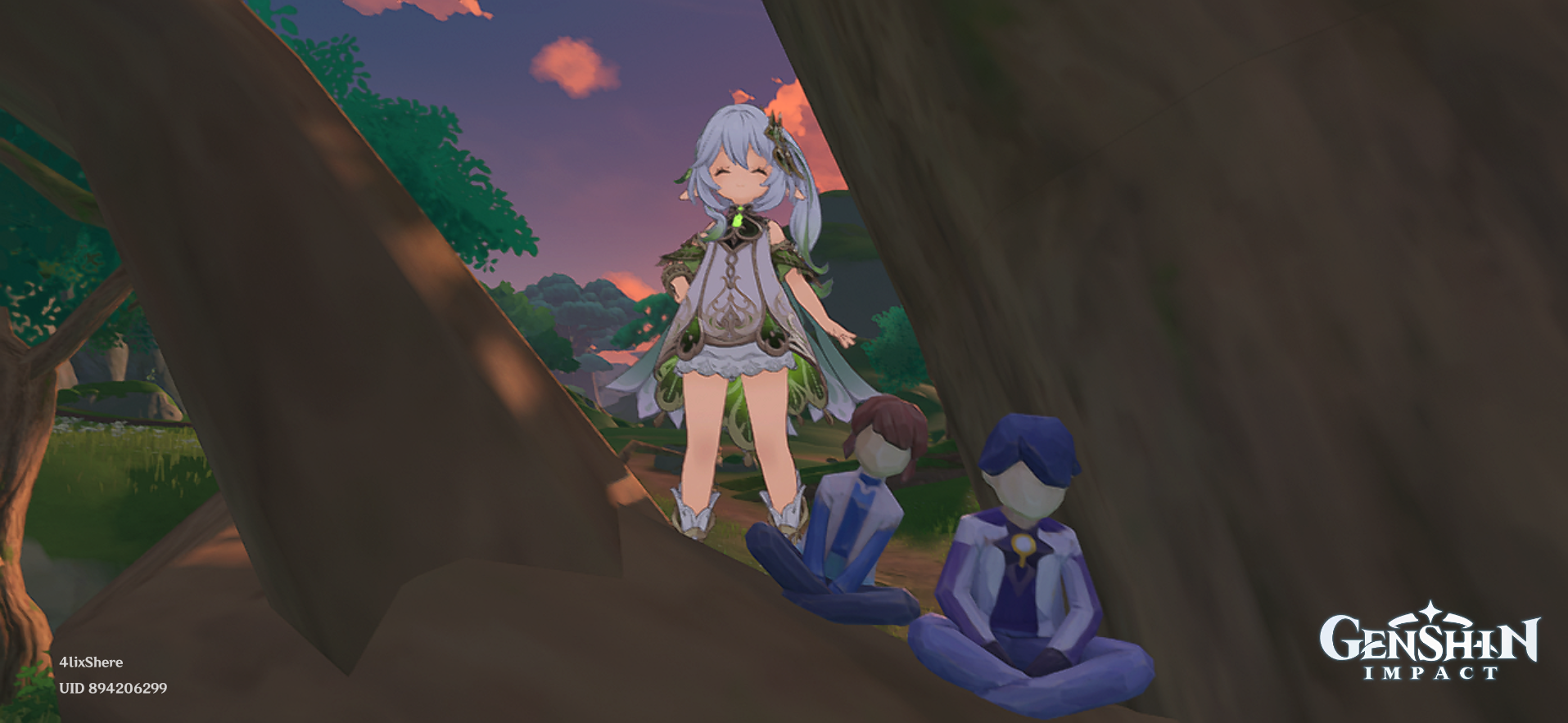 Watching the sunset with these two cuties Genshin Impact | HoYoLAB