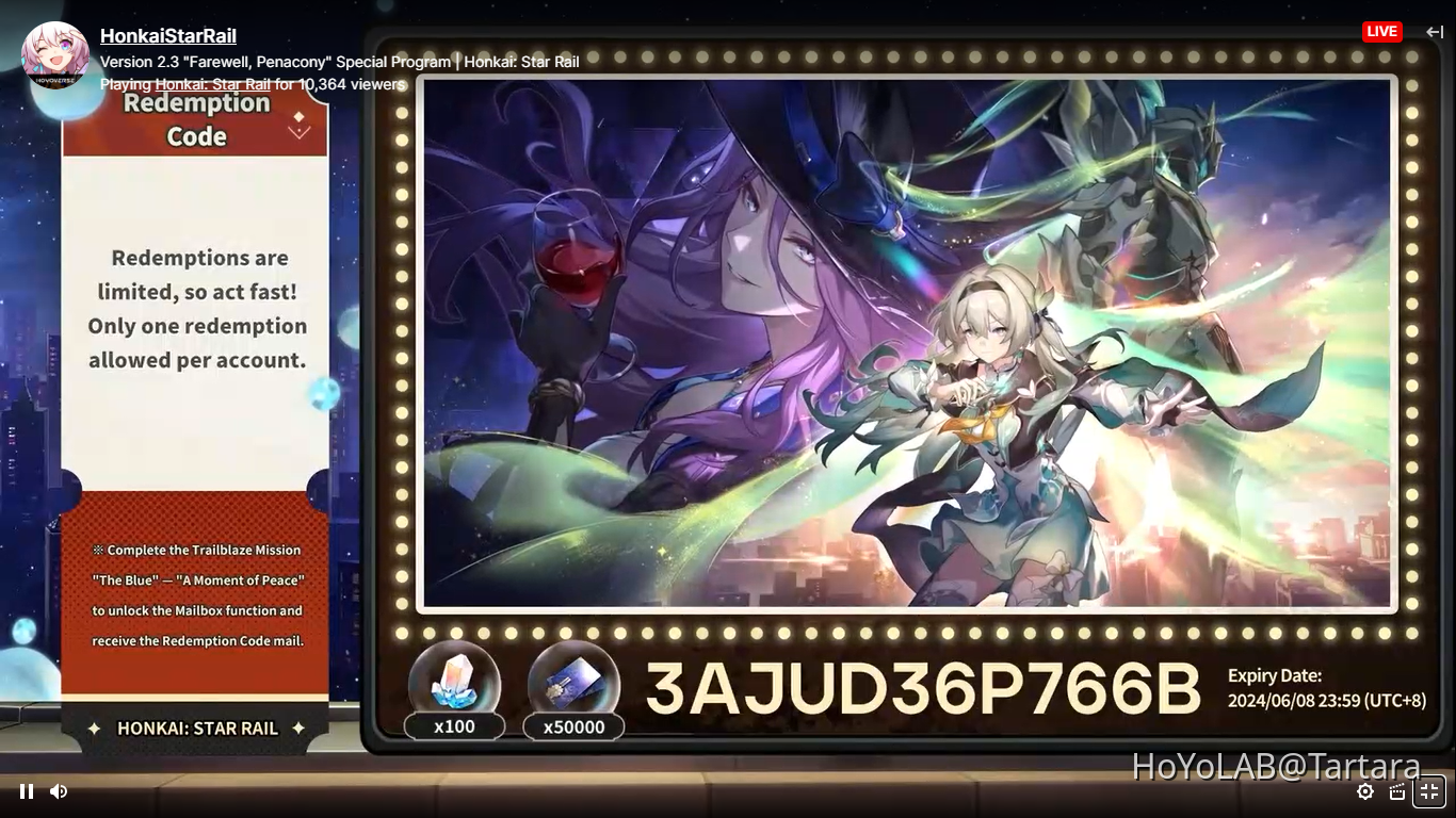 2.3 Redeem Codes Honkai: Star Rail | HoYoLAB