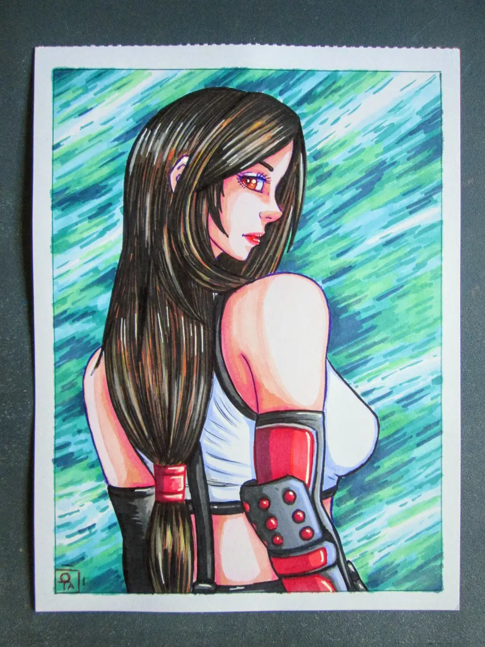 tifa final fantasy drawing