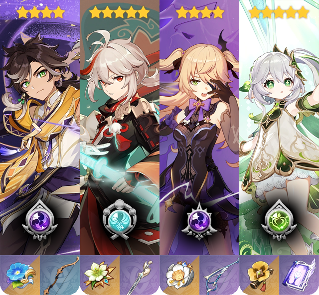 [4.7] Rotation ֎ -Quicken- ֎ Sethos Kazuha Fischl Nahida Genshin Impact ...