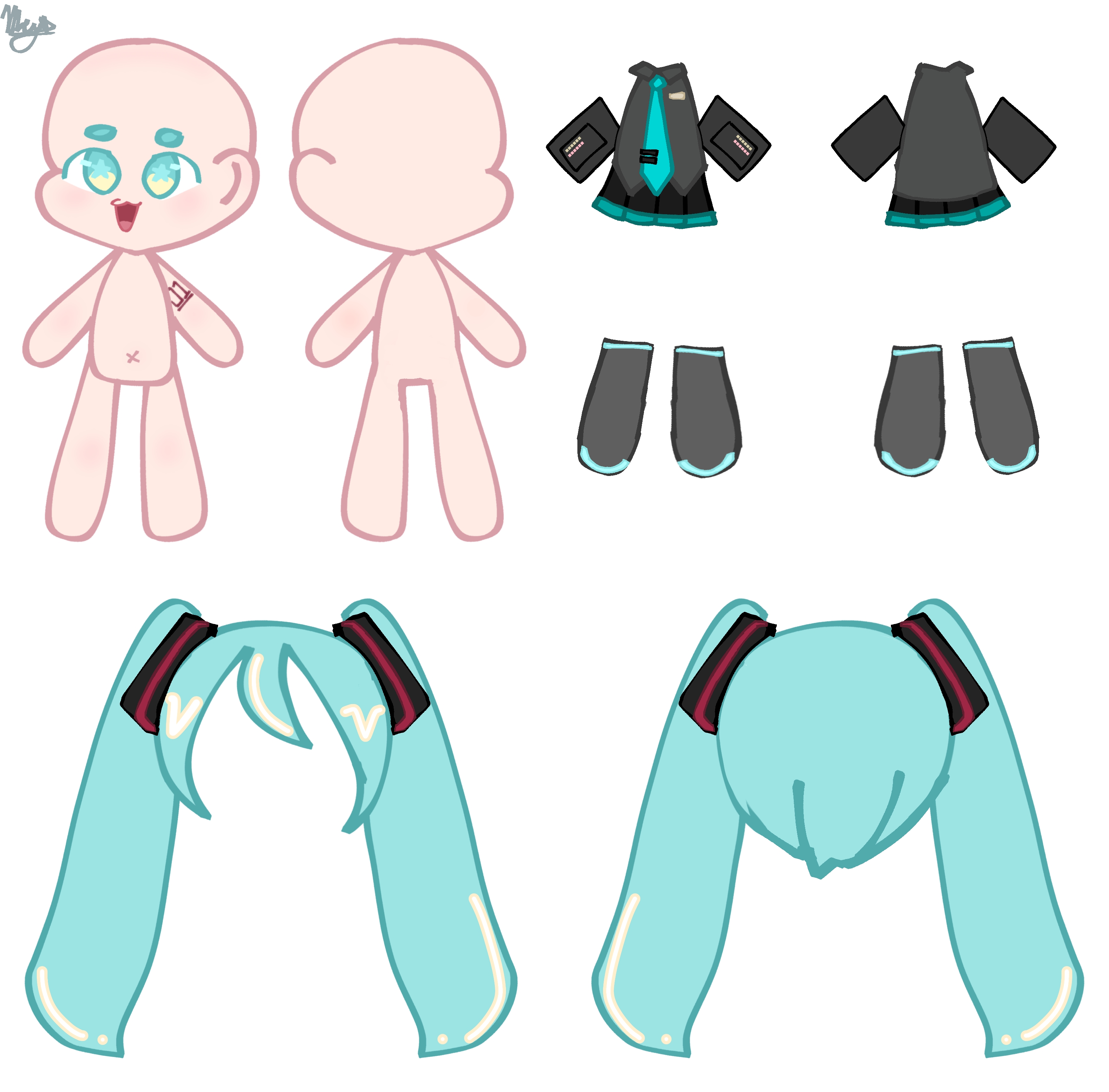 Free Miku printable I made :3 | HoYoLAB
