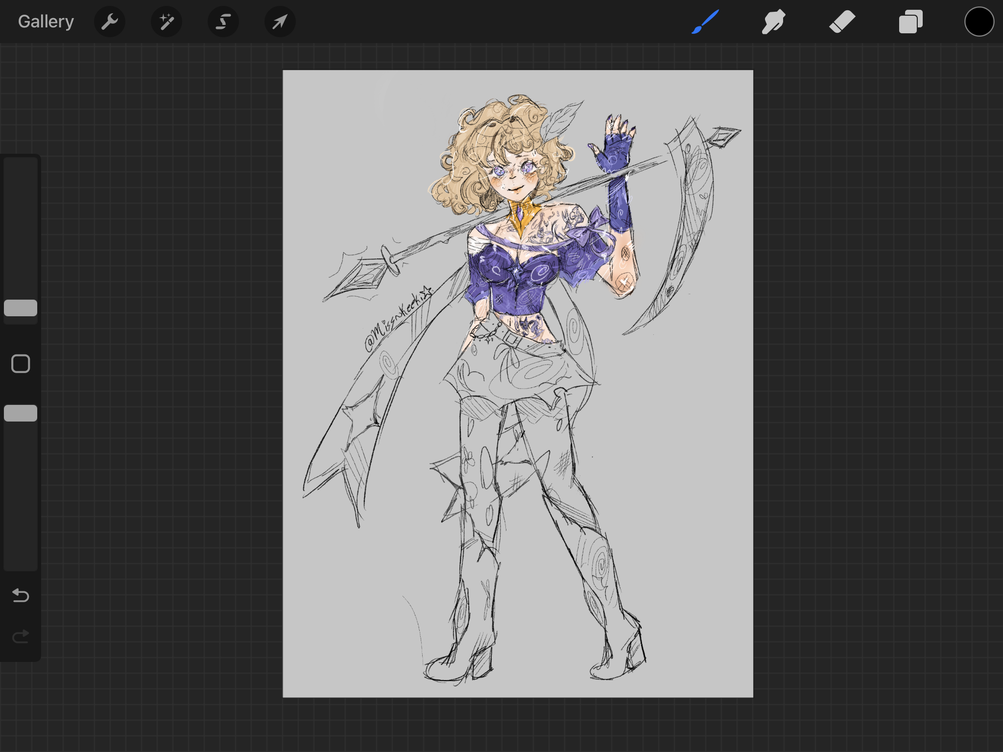 Oc art wip ⚠️ I changed her design a lot… 😬 woops Genshin Impact | HoYoLAB