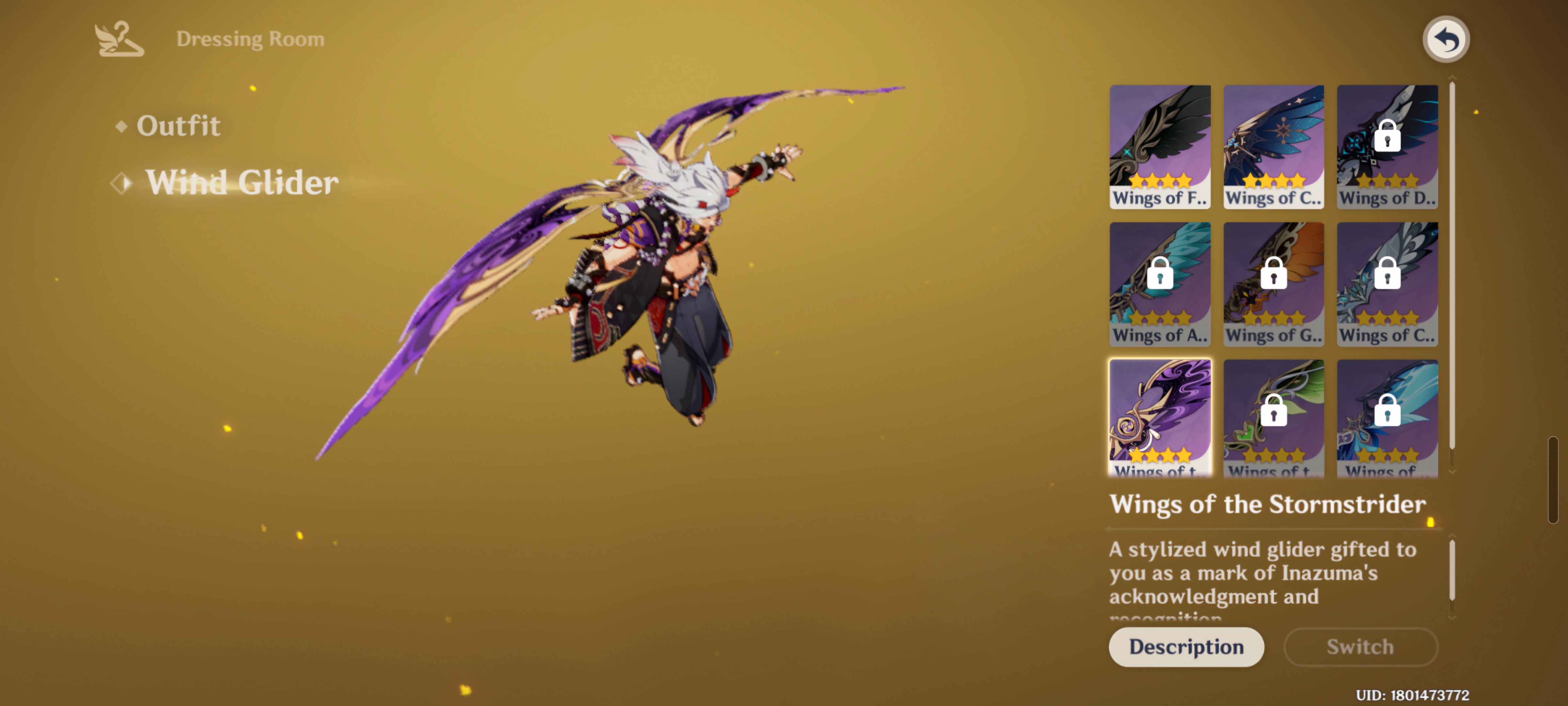 Finally rank 10 Inazuma, and i got the (perfect match, wing glider) for