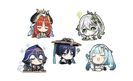 原神スタンプ #056～060 ニィロウ～放浪者 Genshin Impact | HoYoLAB
