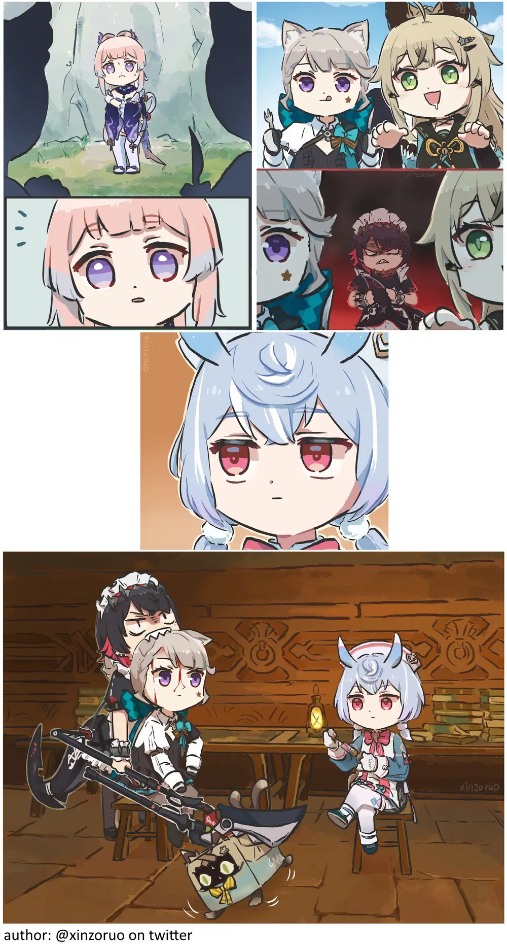 Cats and Fishes ( Genshin x ZZZ ). Ellen Joe to the rescue 