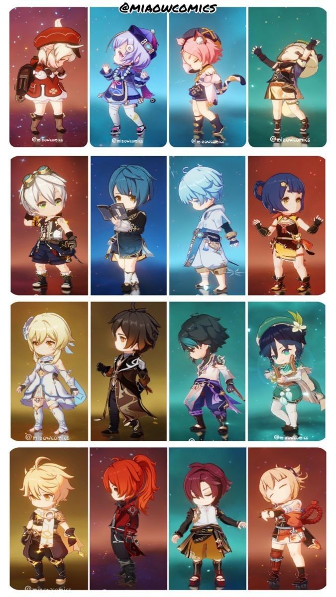 Genshin shorties as Chibis Genshin Impact | HoYoLAB