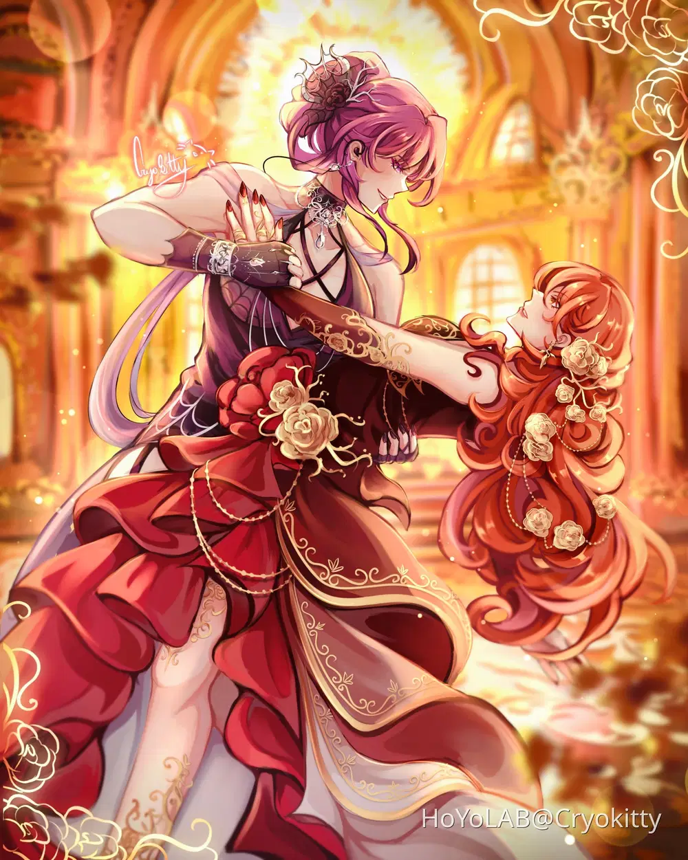 Two queens meeting at a gala 💜❤️!! Honkai: Star Rail | HoYoLAB