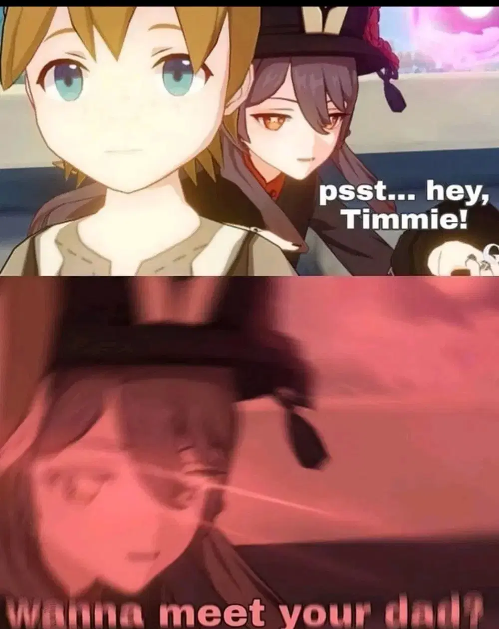 Here you look like you need some Timmie memes Genshin Impact | HoYoLAB, image size:1000x1259